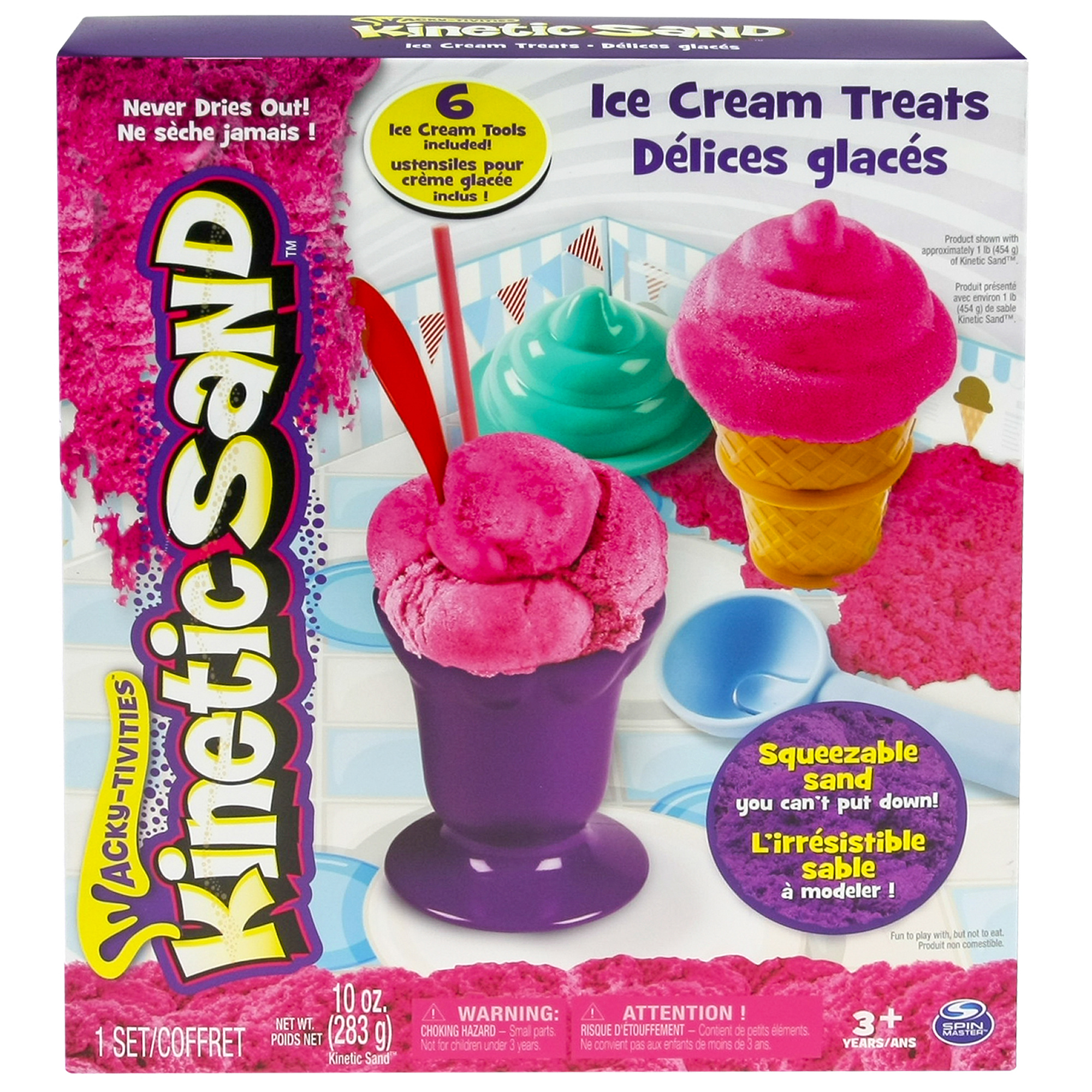 

Песок для лепки Kinetic Sand. Игровой набор c формочками, 285 грамм