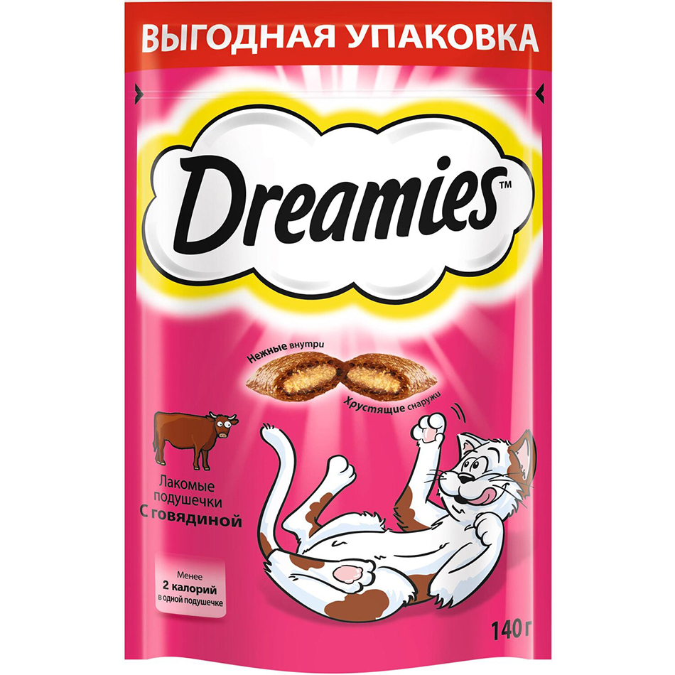 фото Лакомство для кошек dreamies с говядиной 140 г