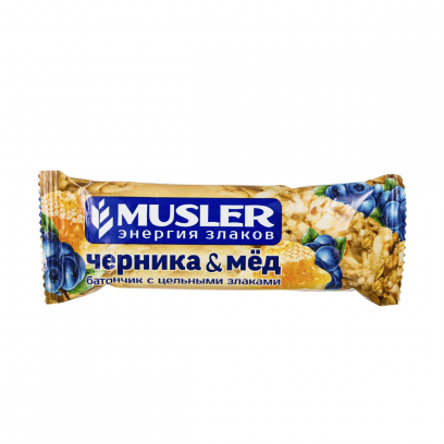 

Батончик мюсли Musler черника и мед 30 г