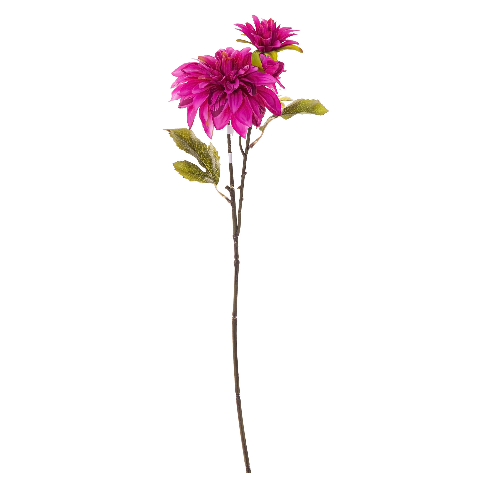Цветок искусственный Георгин фуксия 60 см Litao