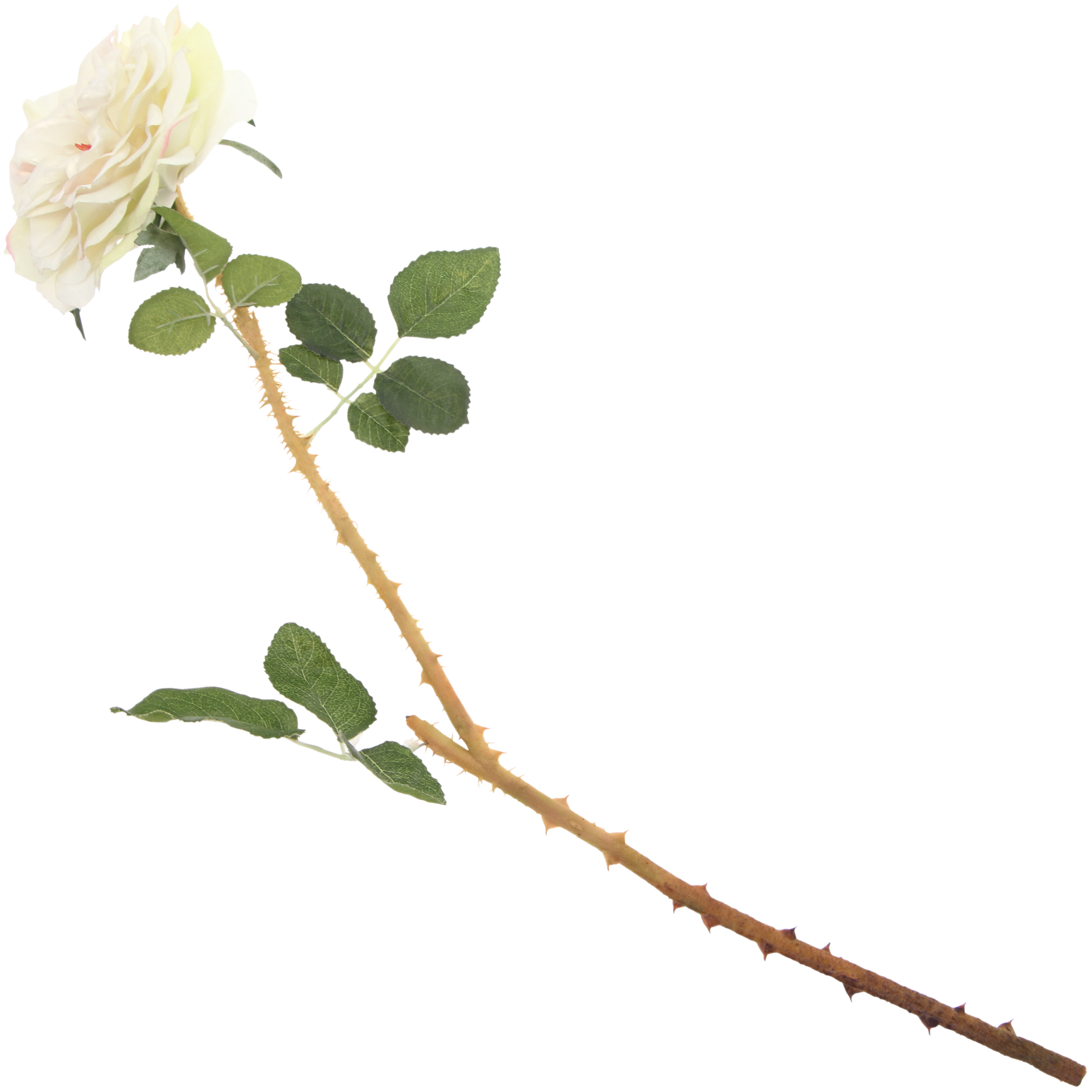 Цветок искусственный Litao роза кремовая 55 см