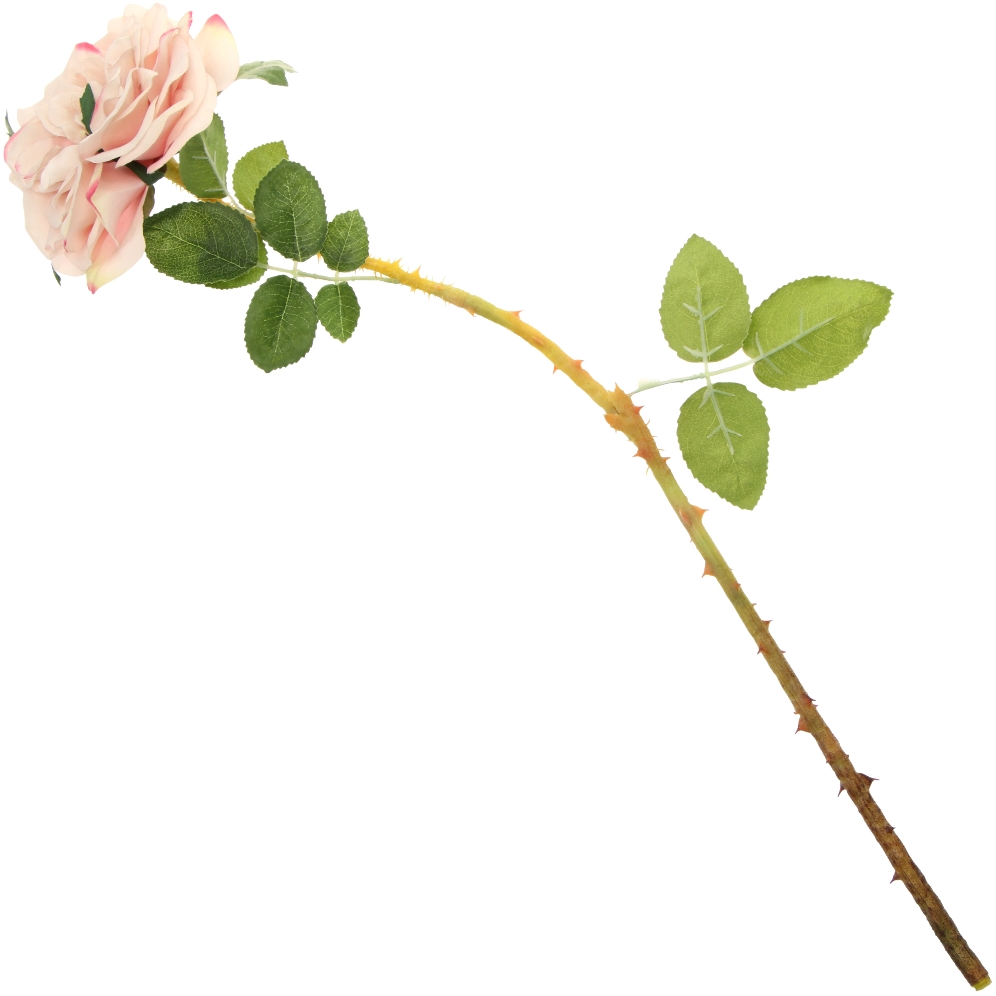 Цветок искусственный Litao роза светло-розовая 55 см