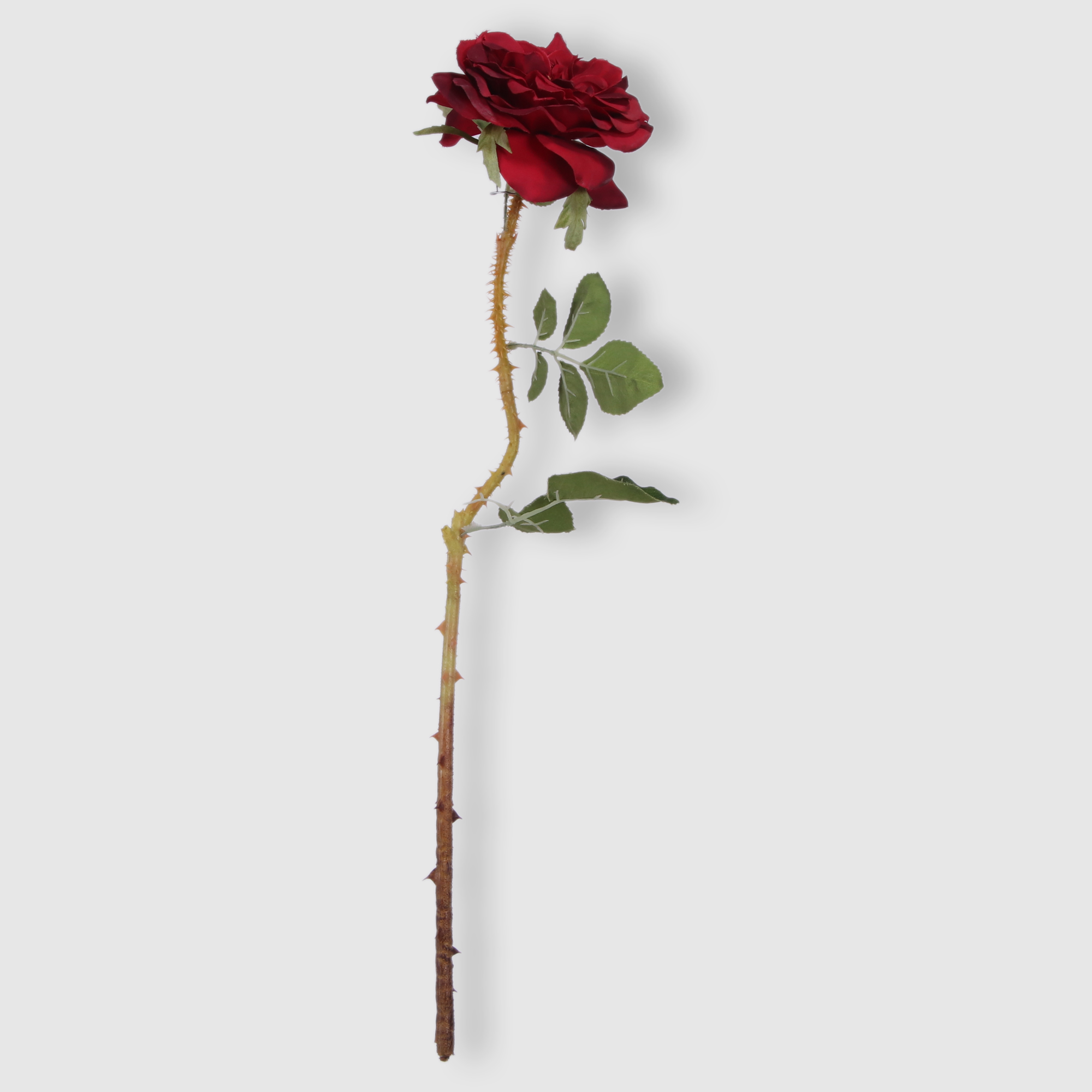 Цветок искусственный Роза красная 55 см