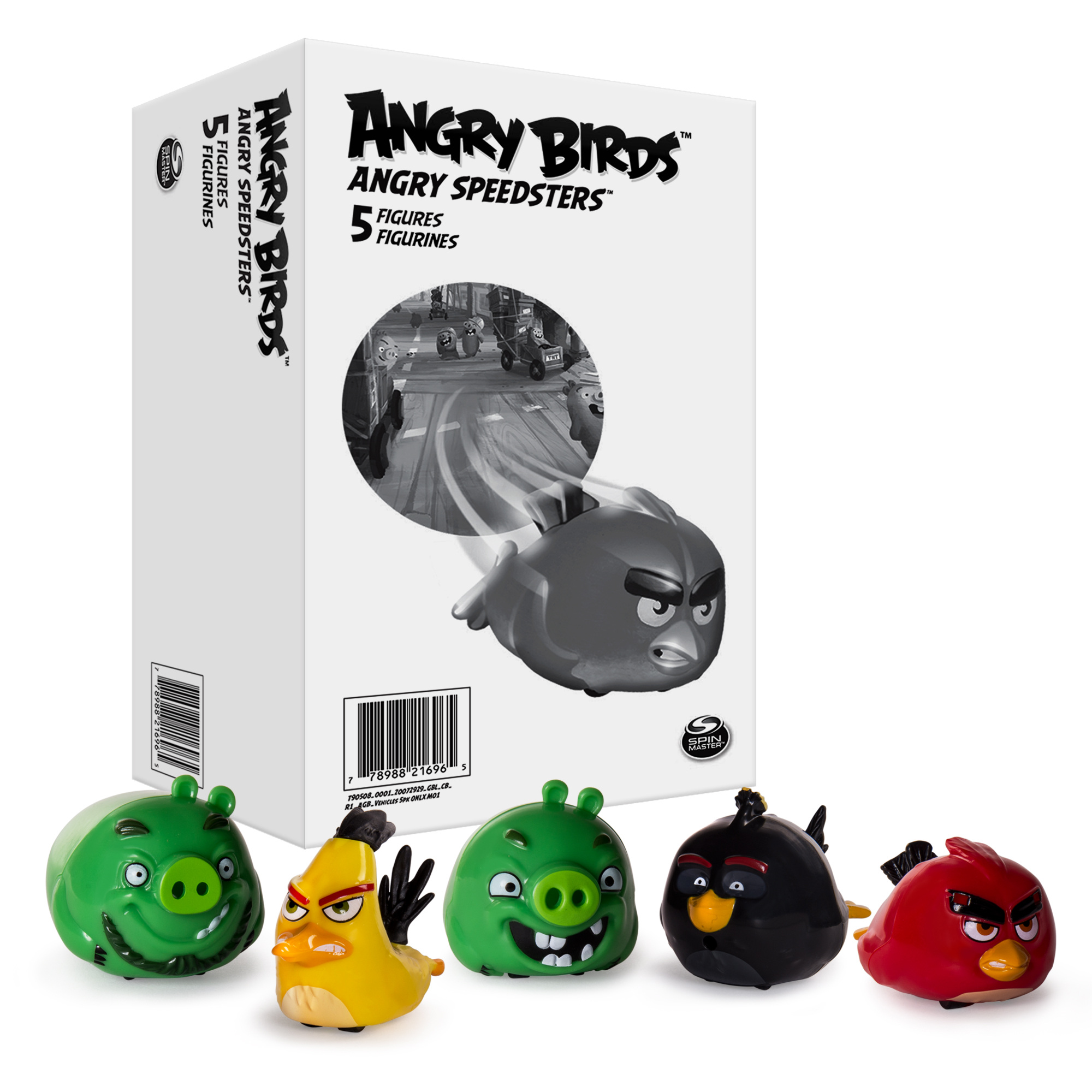 

Игрушка Angry Birds набор из 5 птичек на колесах