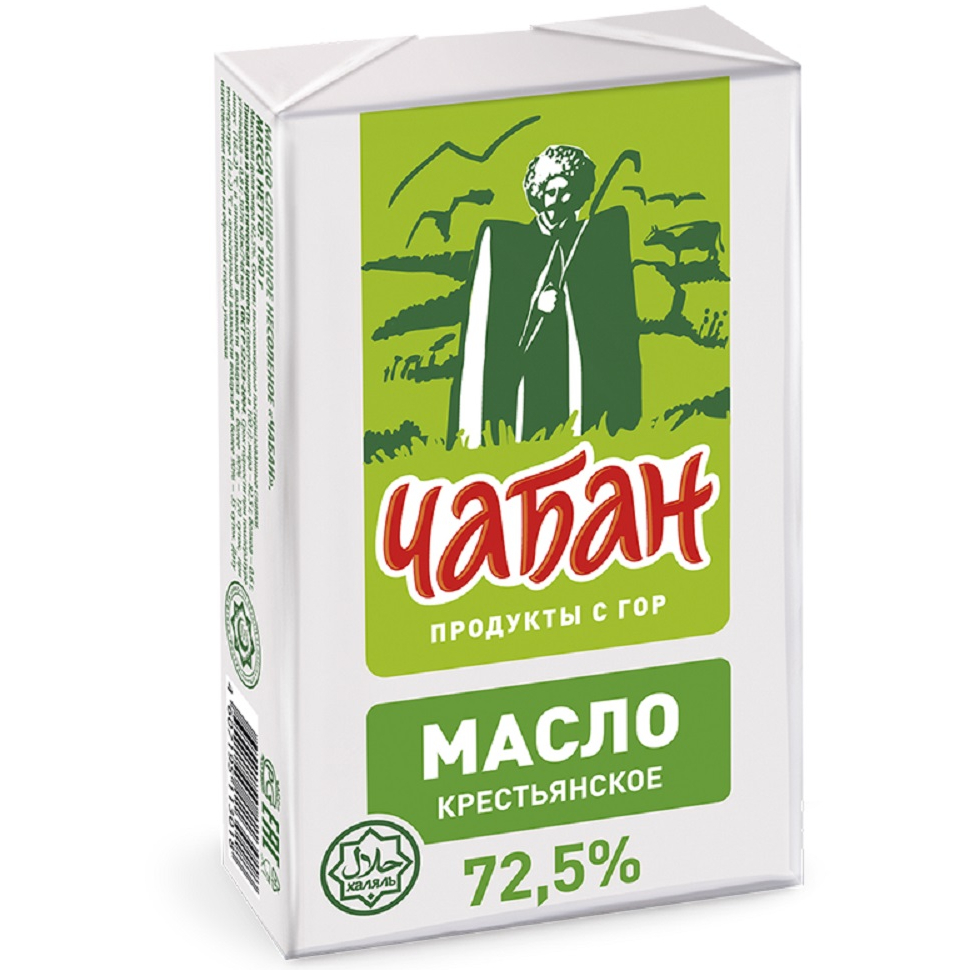 Масло Крестьянское ЧАБАН 72,5% 180 г