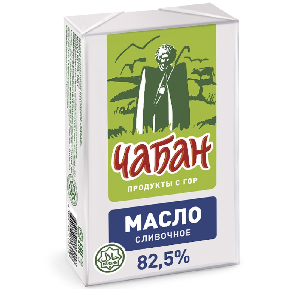 Масло сливочное ЧАБАН 82,5% 180 г