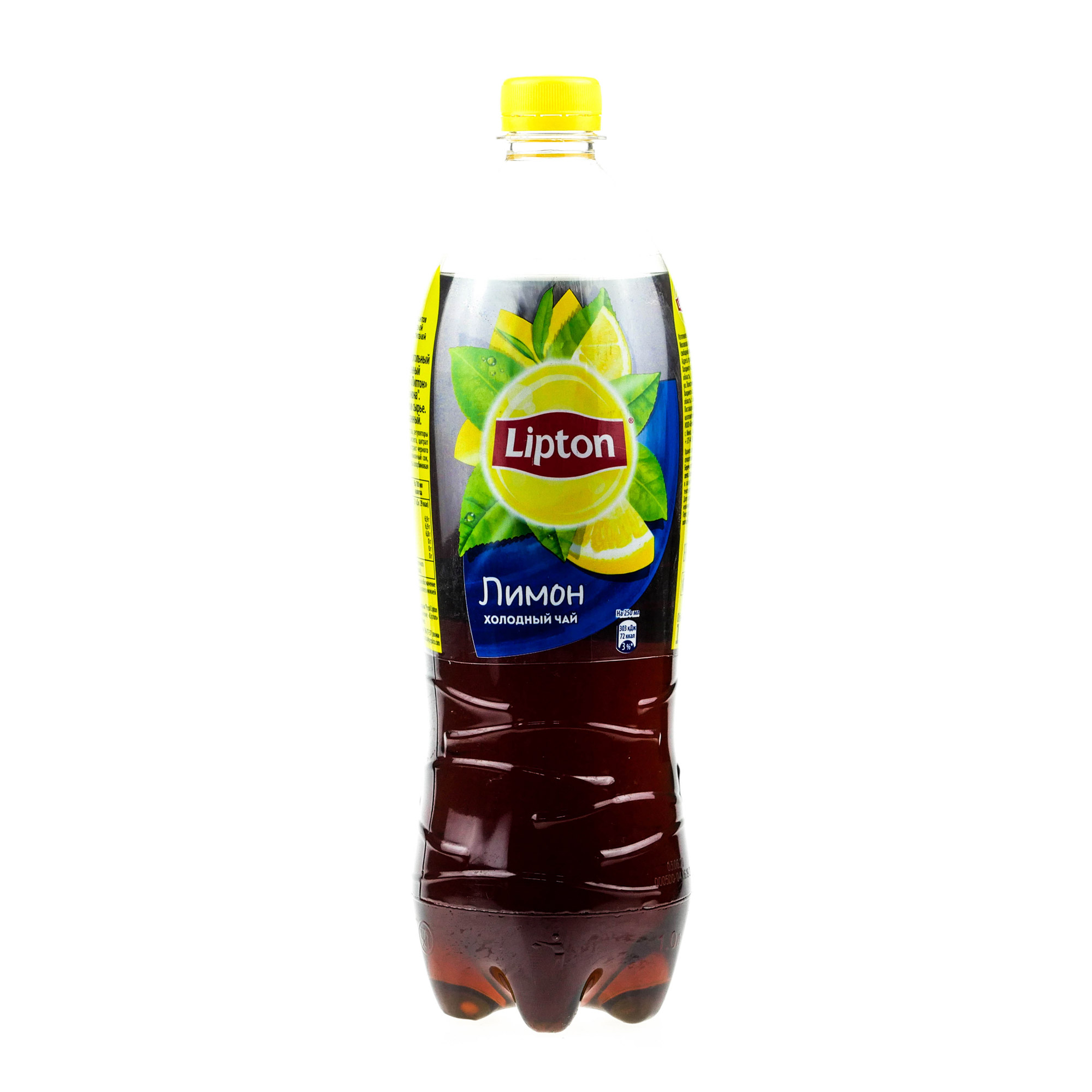 фото Холодный чай lipton черный лимон 1 л