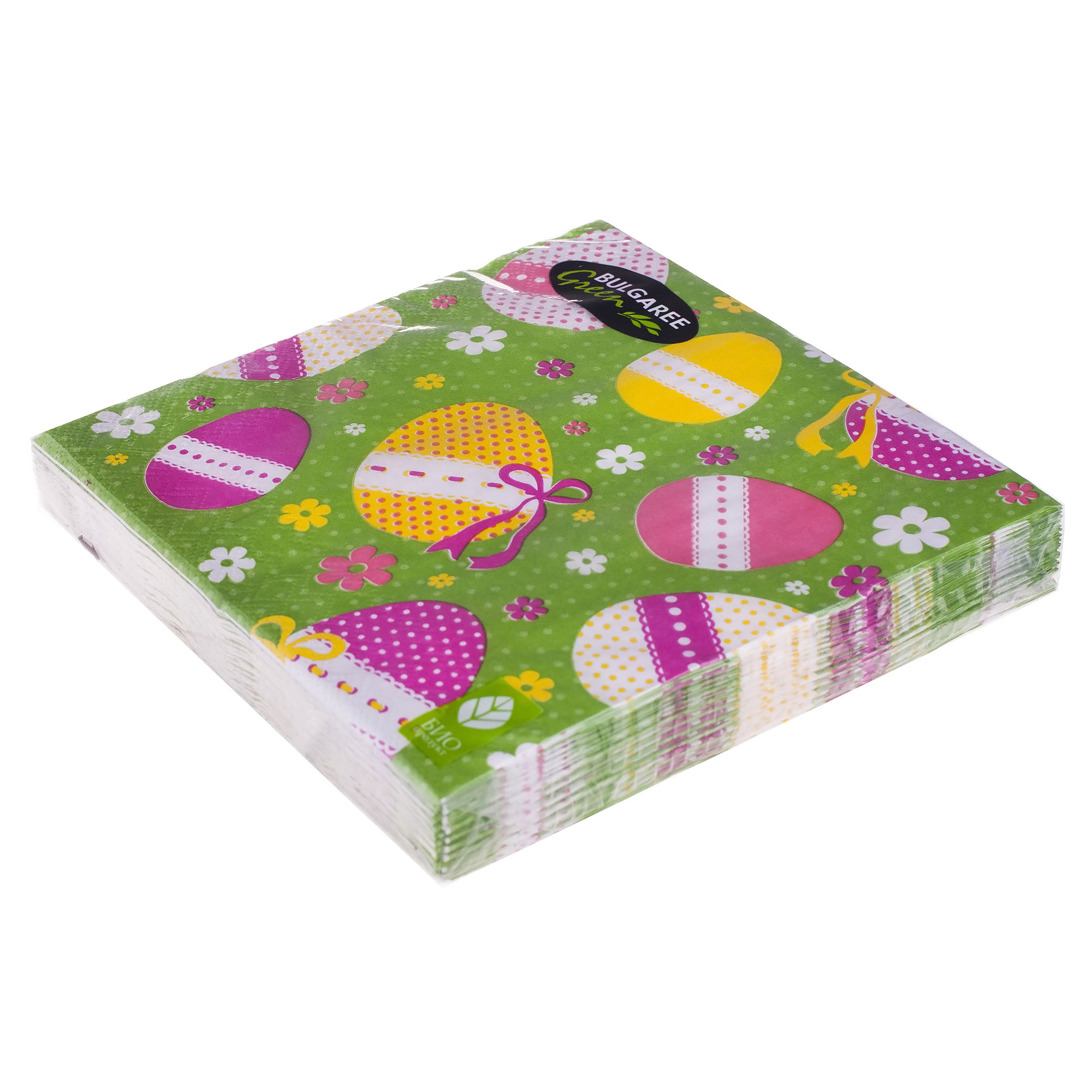 фото Салфетки бумажные 3-х слойные пасха bulgaree green