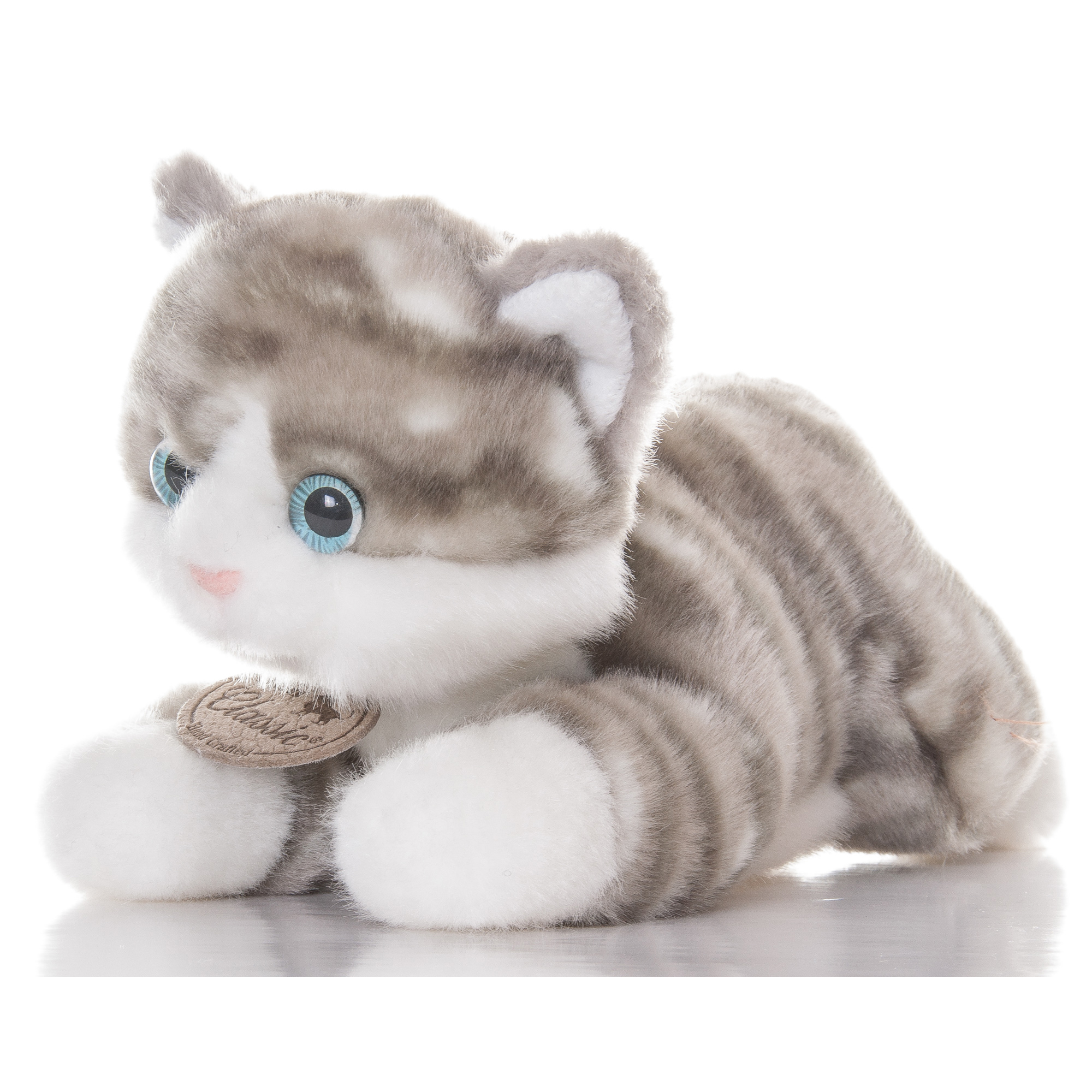 Мягкая игрушка Aurora котёнок серый 22 см