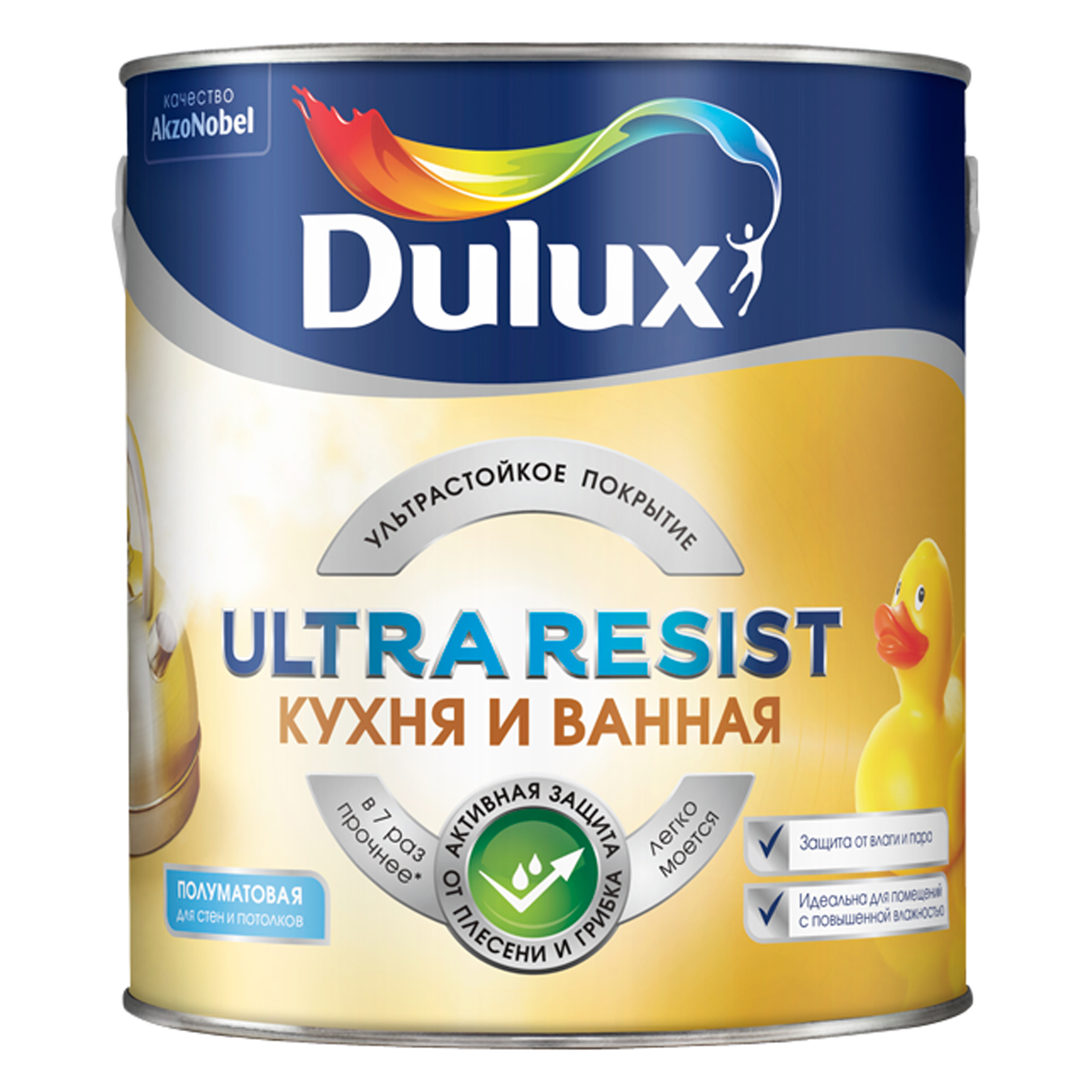 фото Краска dulux ultra resist для кухни и ванной п/мат база bw