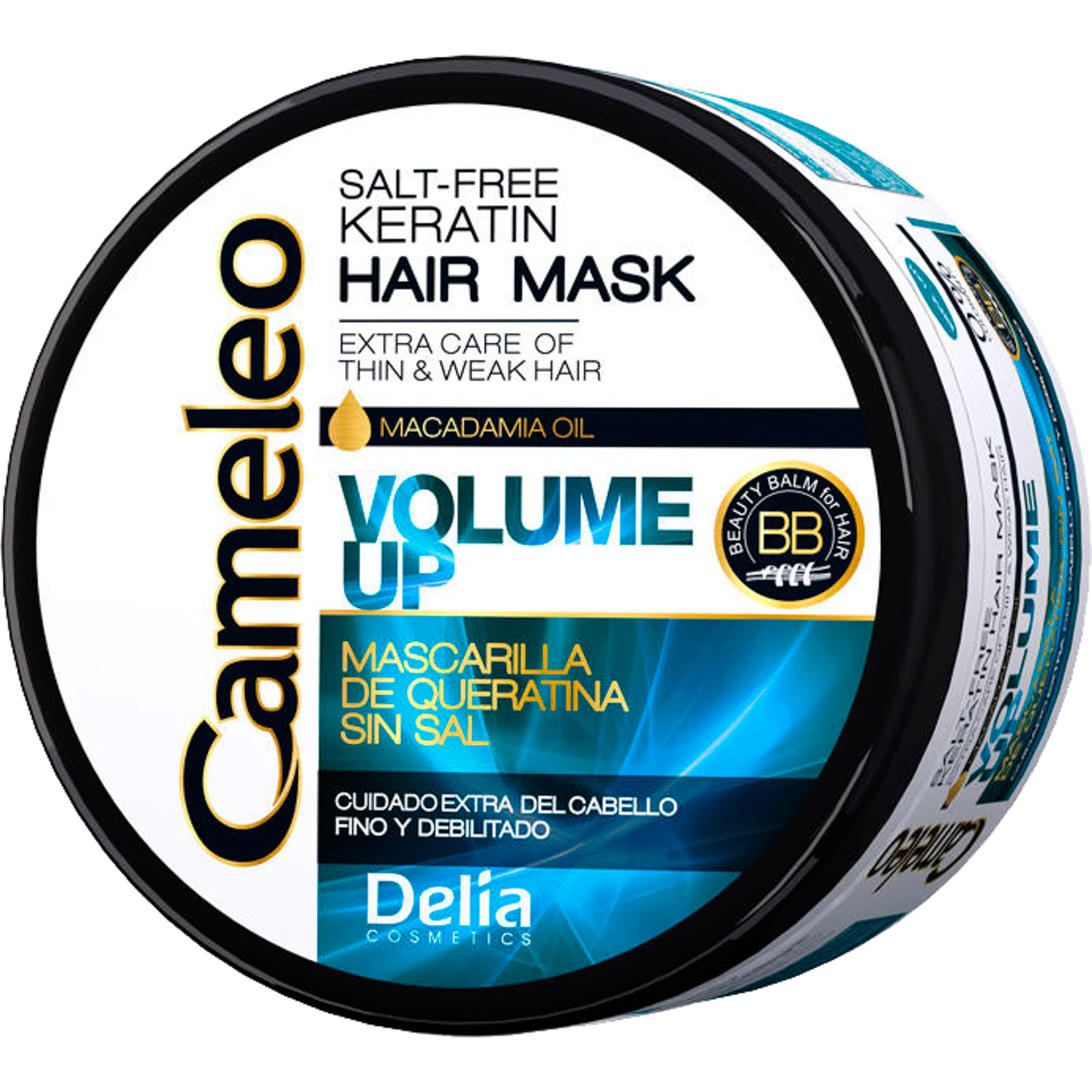 фото Кератиновая маска delia cosmetics cameleo bb объем волос 200 мл