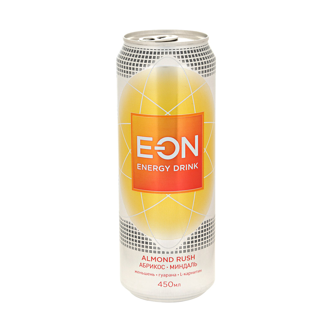 Напиток энергетический E-On Almond Rush Абрикос-Миндаль 450  мл