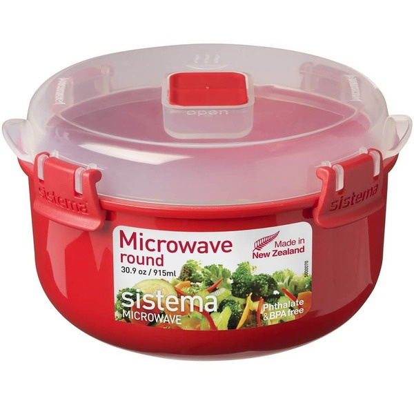 

Контейнер круглый 915мл Sistema microwave