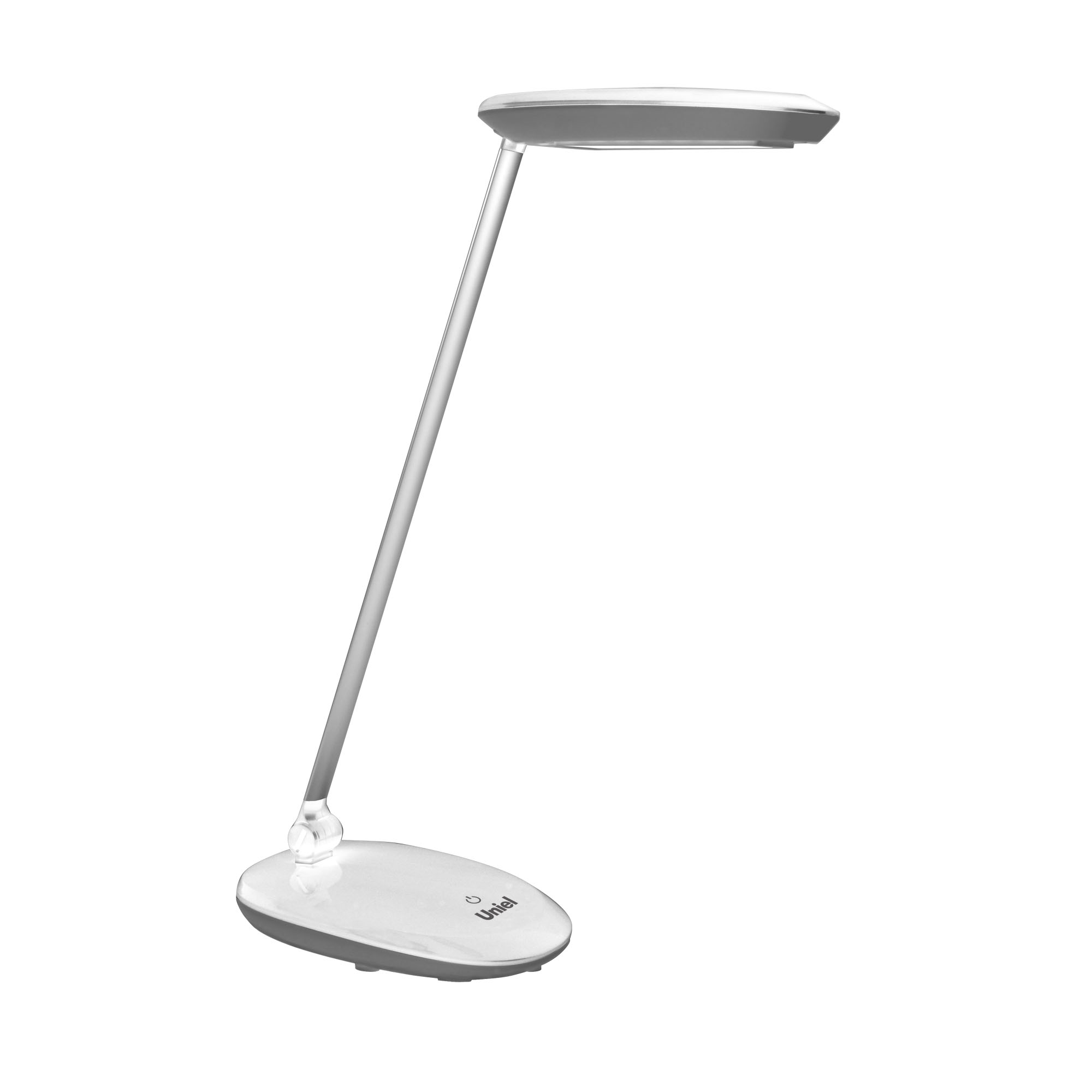 фото Светильник настольный uniel tld-531 grey-white/led/400lm/4500k/dimmer