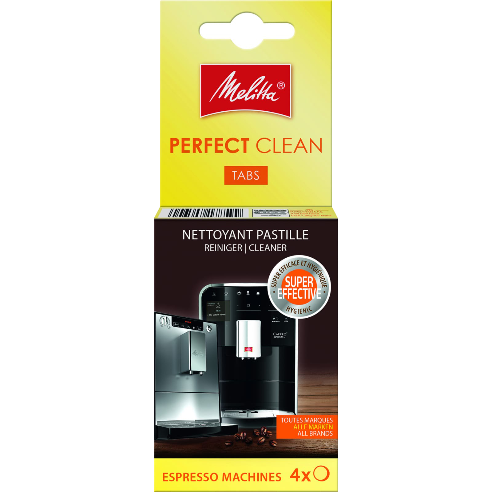 Очиститель молочной системы автоматических кофемашин Melitta Perfect Clean таблетки №4, цвет белый