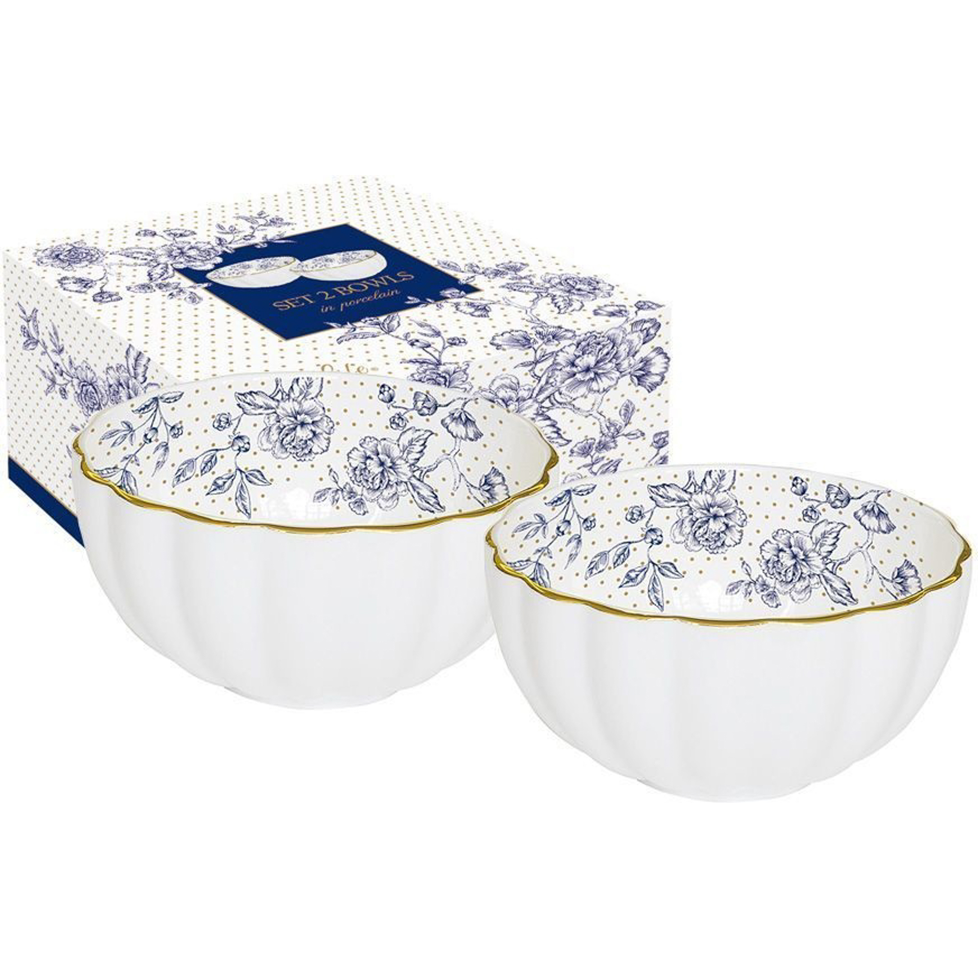 

Набор салатников Nuova R2S Королевский сад 12 см