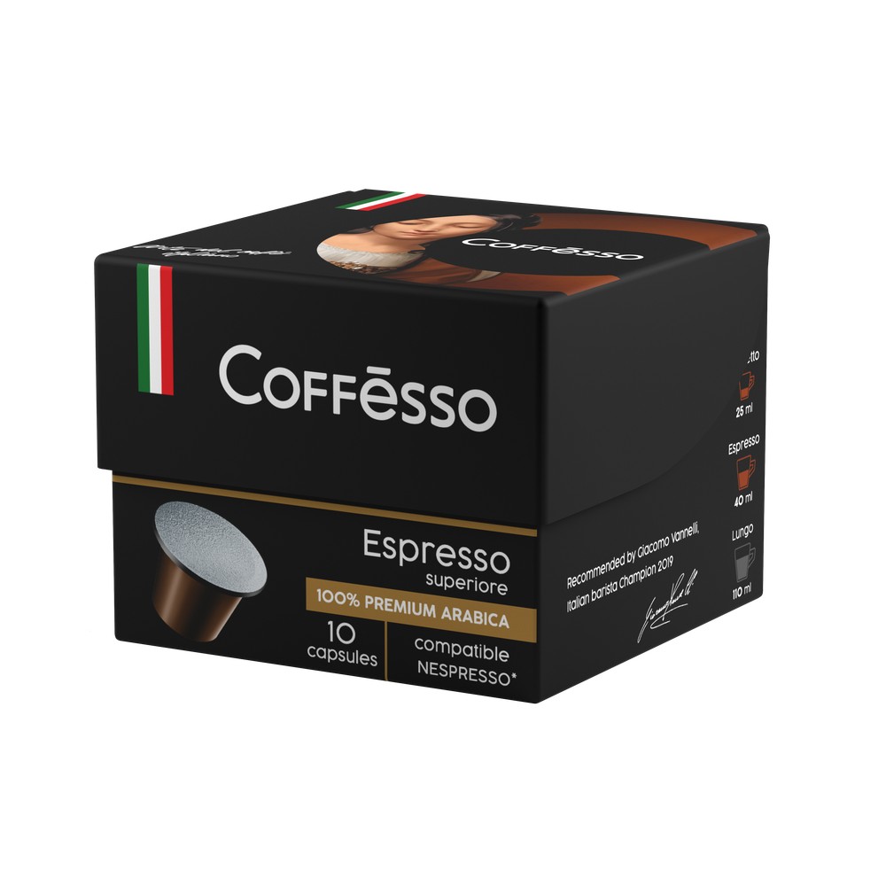фото Кофе в капсулах coffesso espresso superiore 10 шт