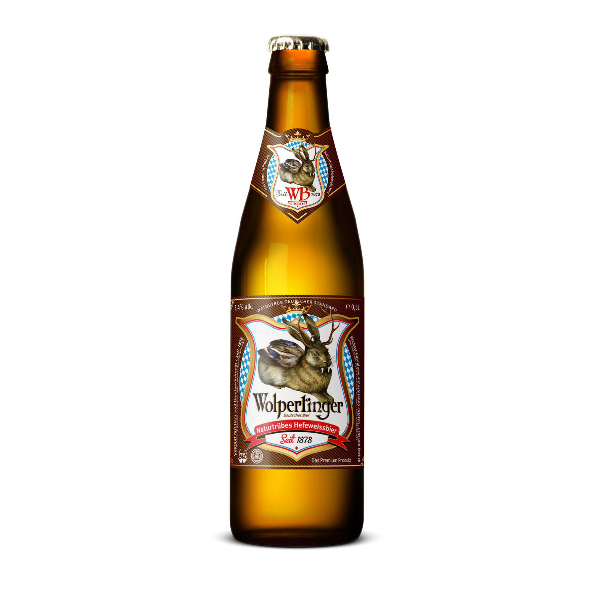 фото Пиво светлое нефильтрованное wolpertinger naturtrubes hefeweissbier 0,5 л