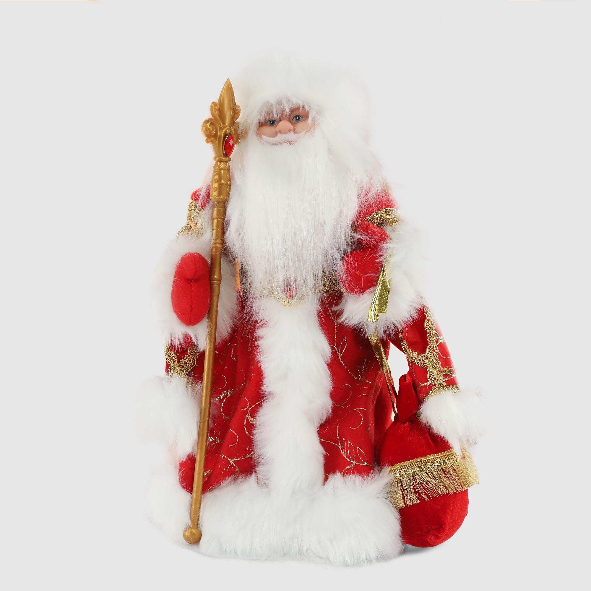 Фигура анимационная Дед Мороз Sote Toys в красной шубе с мелодией, 40 см