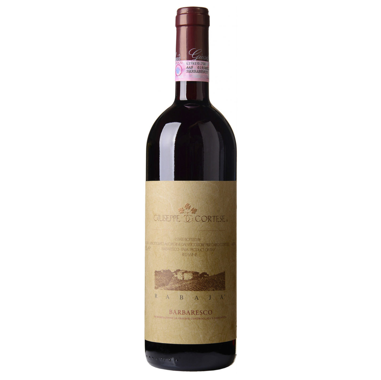 

Вино красное сухое Giuseppe Cortese "Rabaja" Barbaresco DOCG 0,75 л, Рубиновый