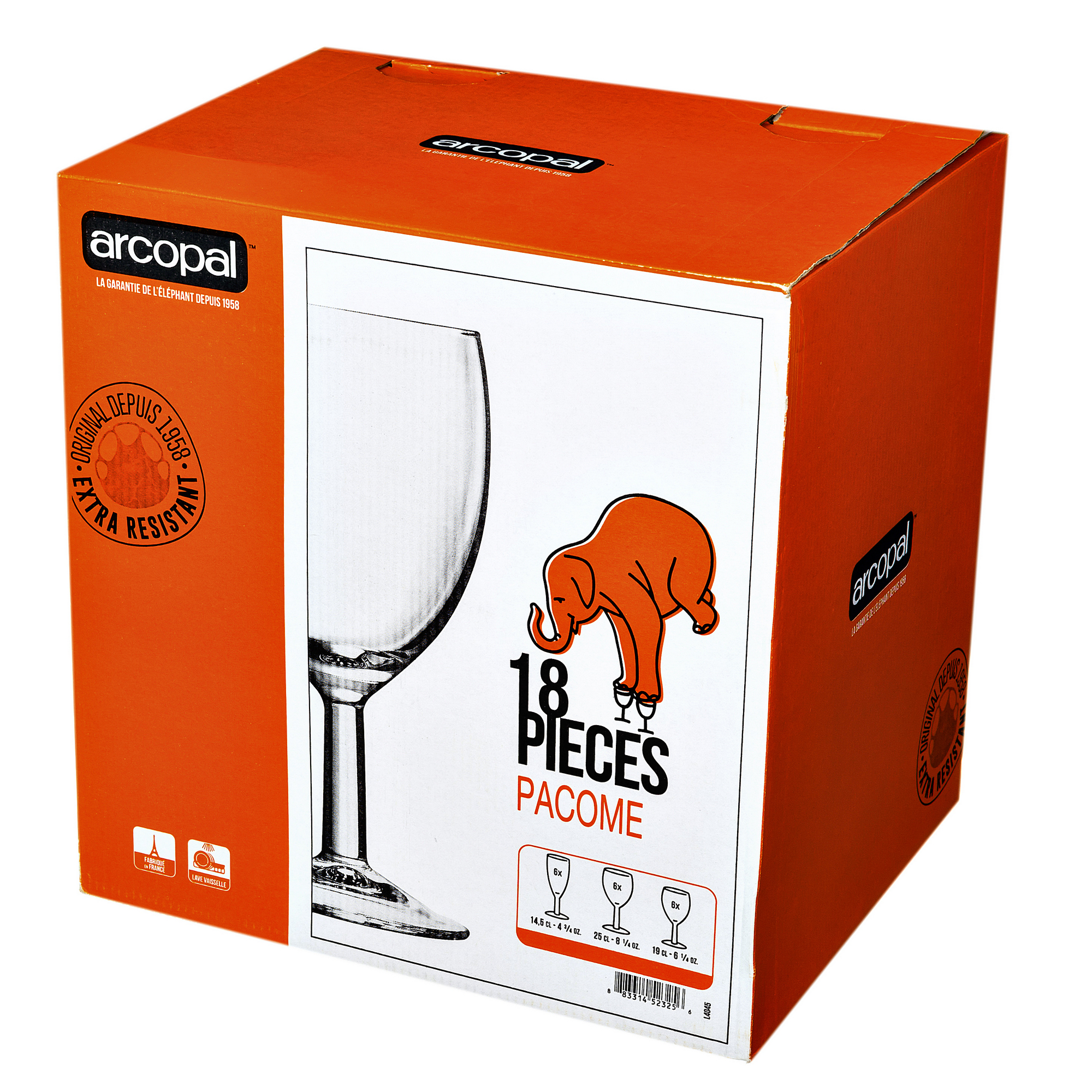 

Набор бокалов 18 пр Luminarc pacome arcopal L4045