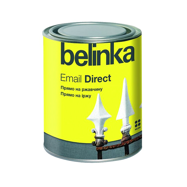 Эмаль по ржавчине Belinka Email Direct Черная 0,75 л