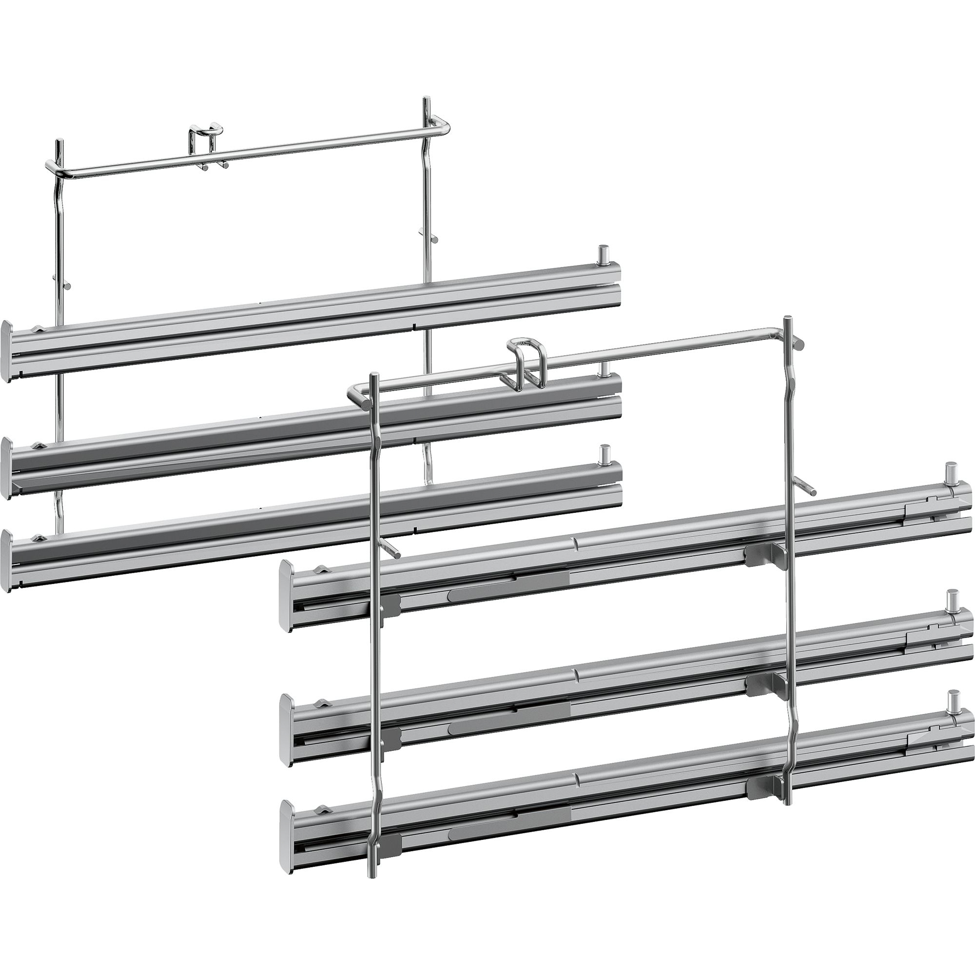 Телескопические направляющие Neff Z12TF36X0, цвет серый, размер 47х28 см