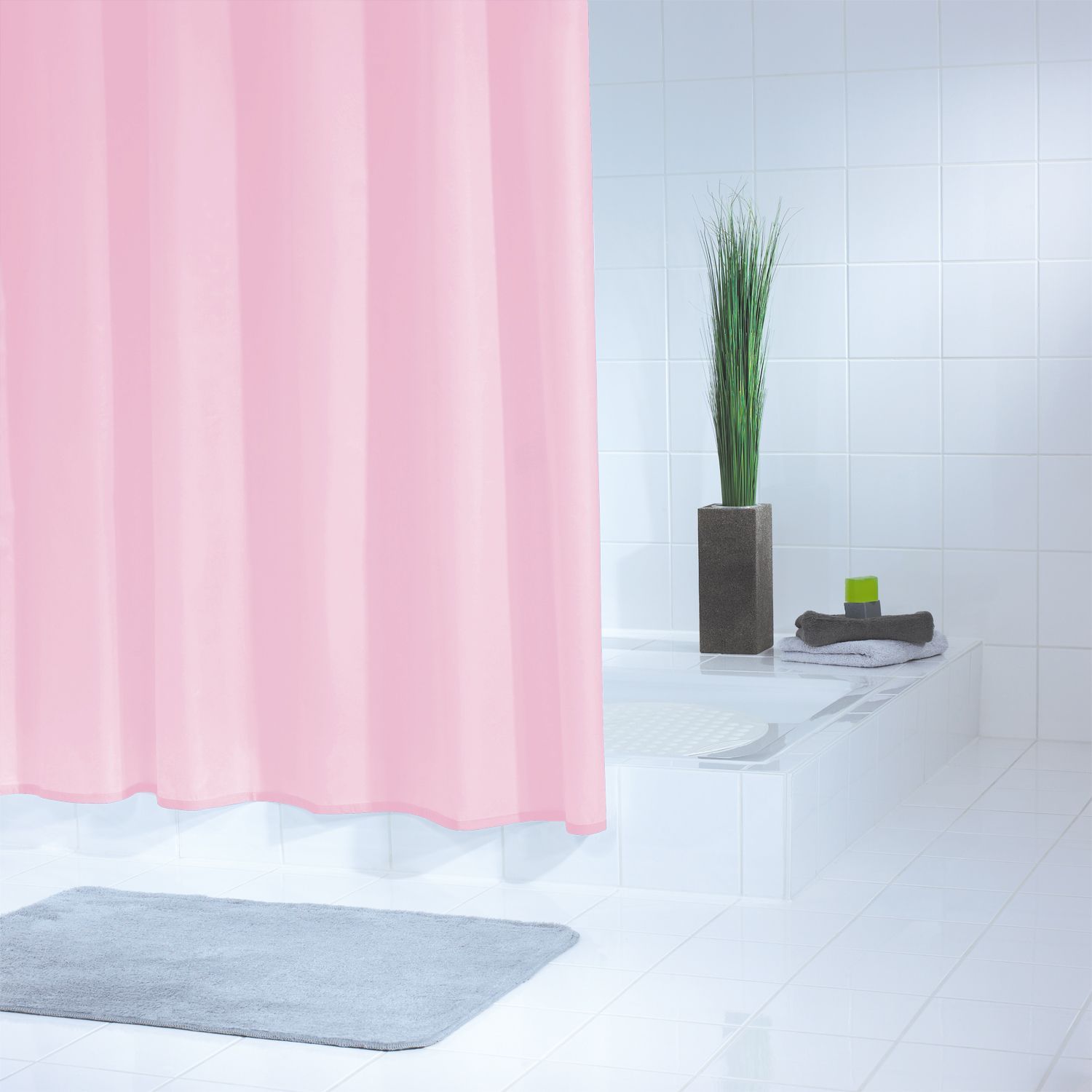 Штора для ванных комнат Standard розовый 180*200 Ridder - фото 1