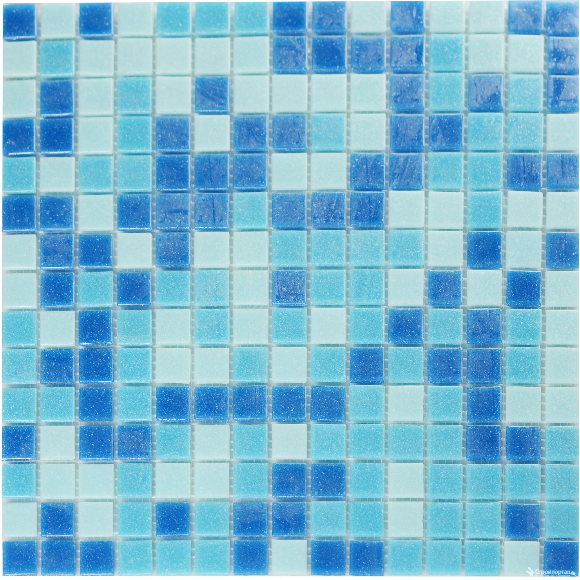 фото Мозаика primacolore classic ge042smb сине-голубая 32,7х32,7 см