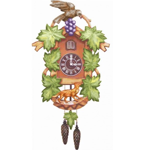 фото Часы настенные михаил москвин кукушка-лиса роспись