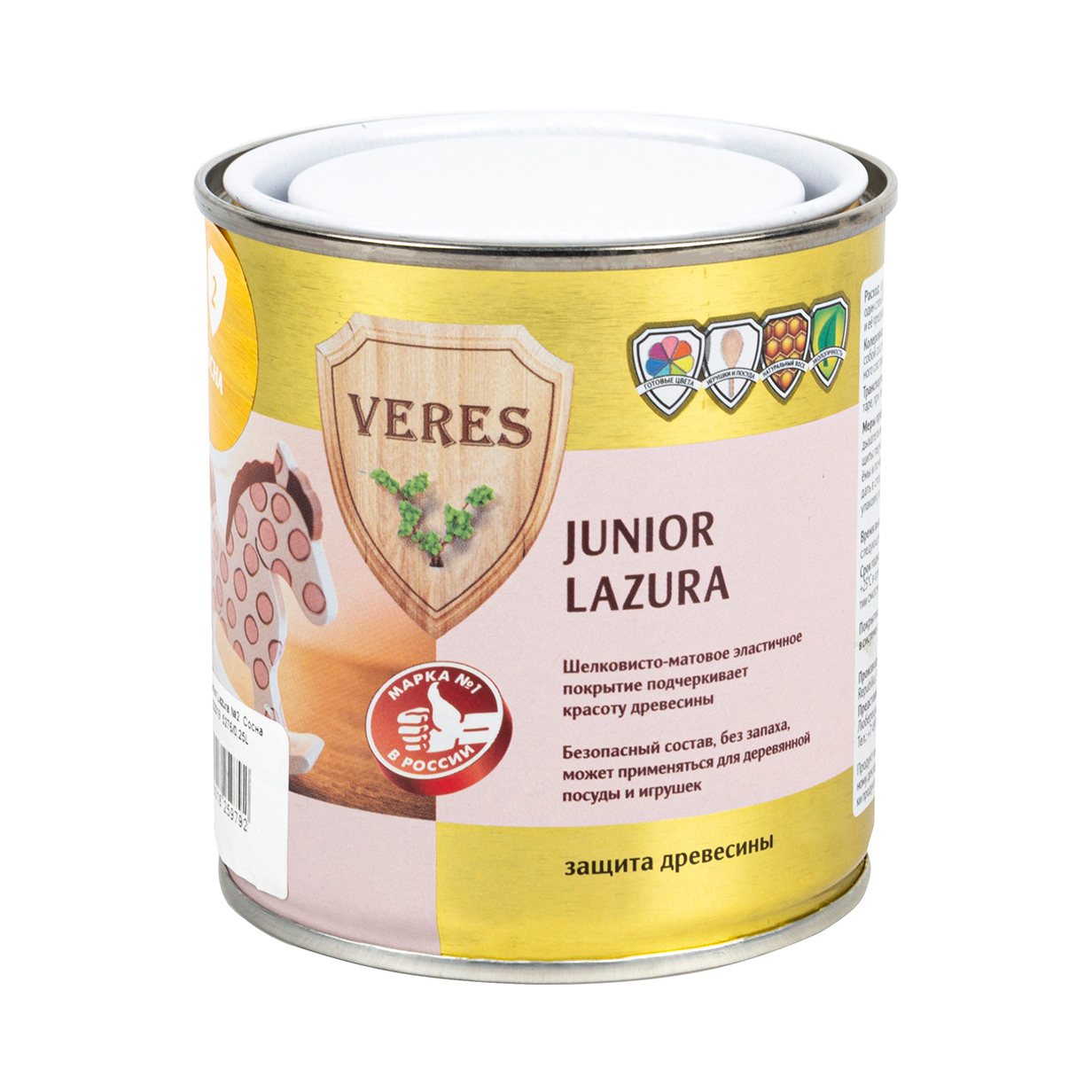 фото Пропитка veres junior lazura яблочная 2,5 л верес