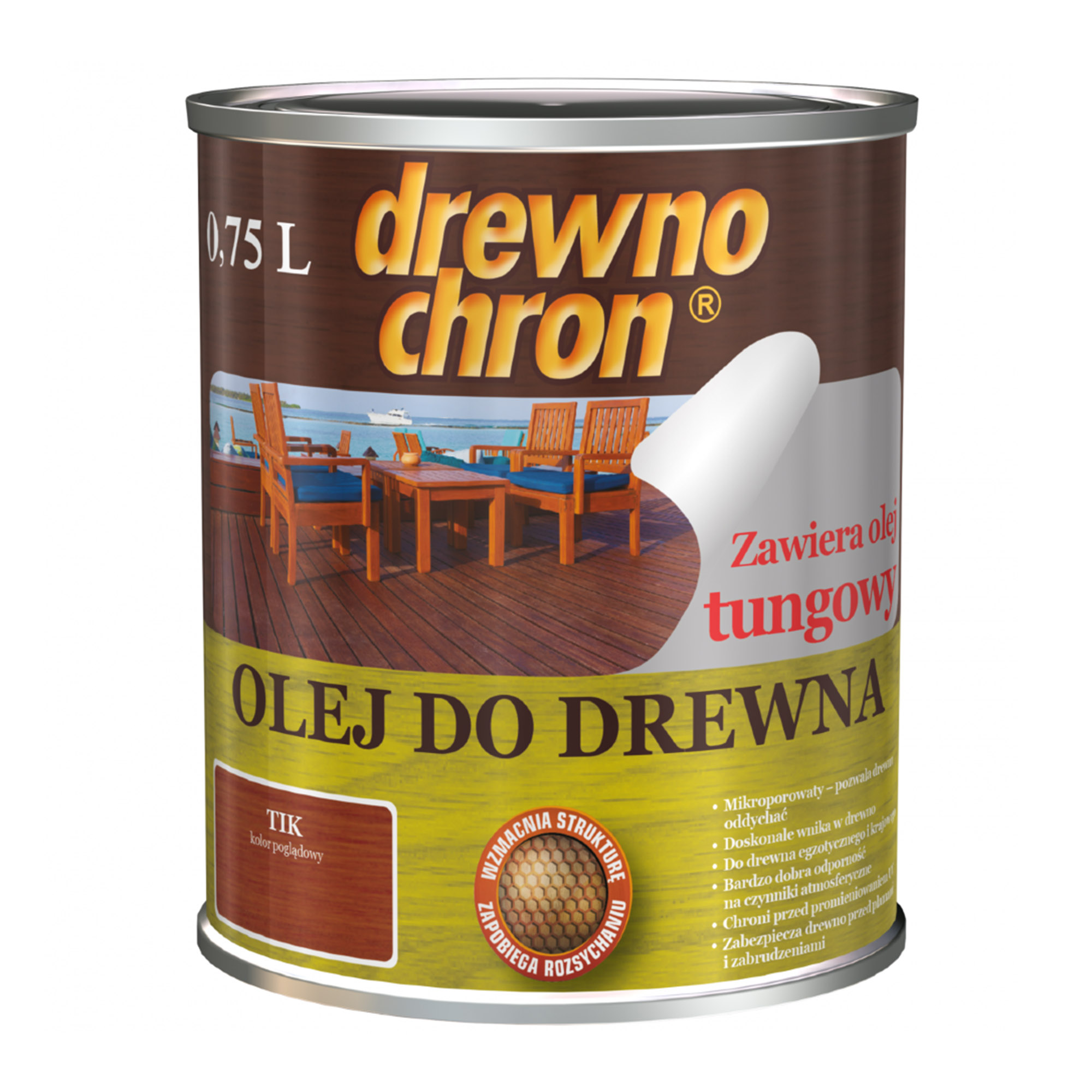 Масло Drewnochron дуб 0,75 л