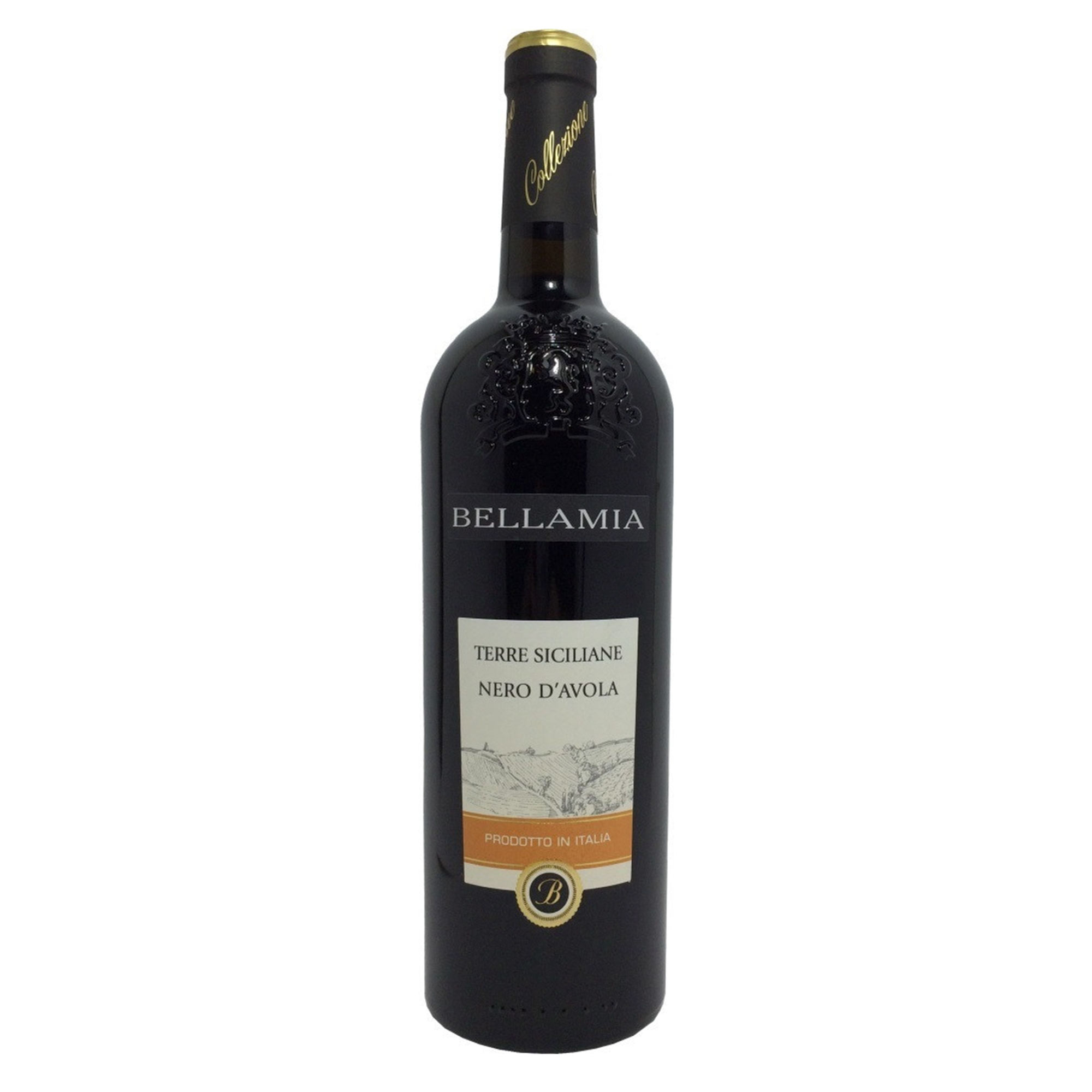 

Вино красное полусухое Bellamia Nero d'Avola Terre Siciliane 0,75 л, Вино темного рубиново-красного цвета.