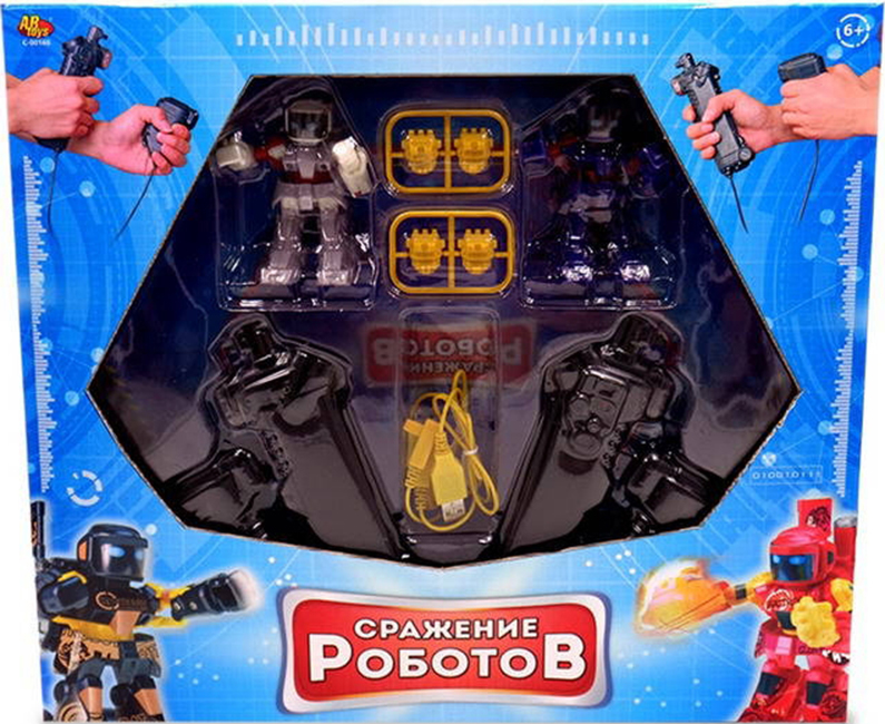 фото Игровой набор abtoys сражение роботов