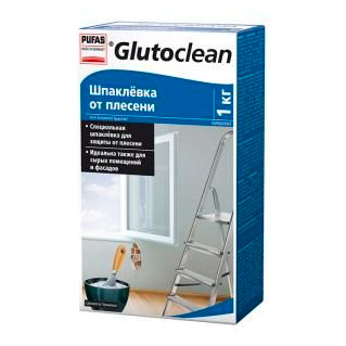 фото Шпаклевка pufas glutoclean от плесени 1 кг