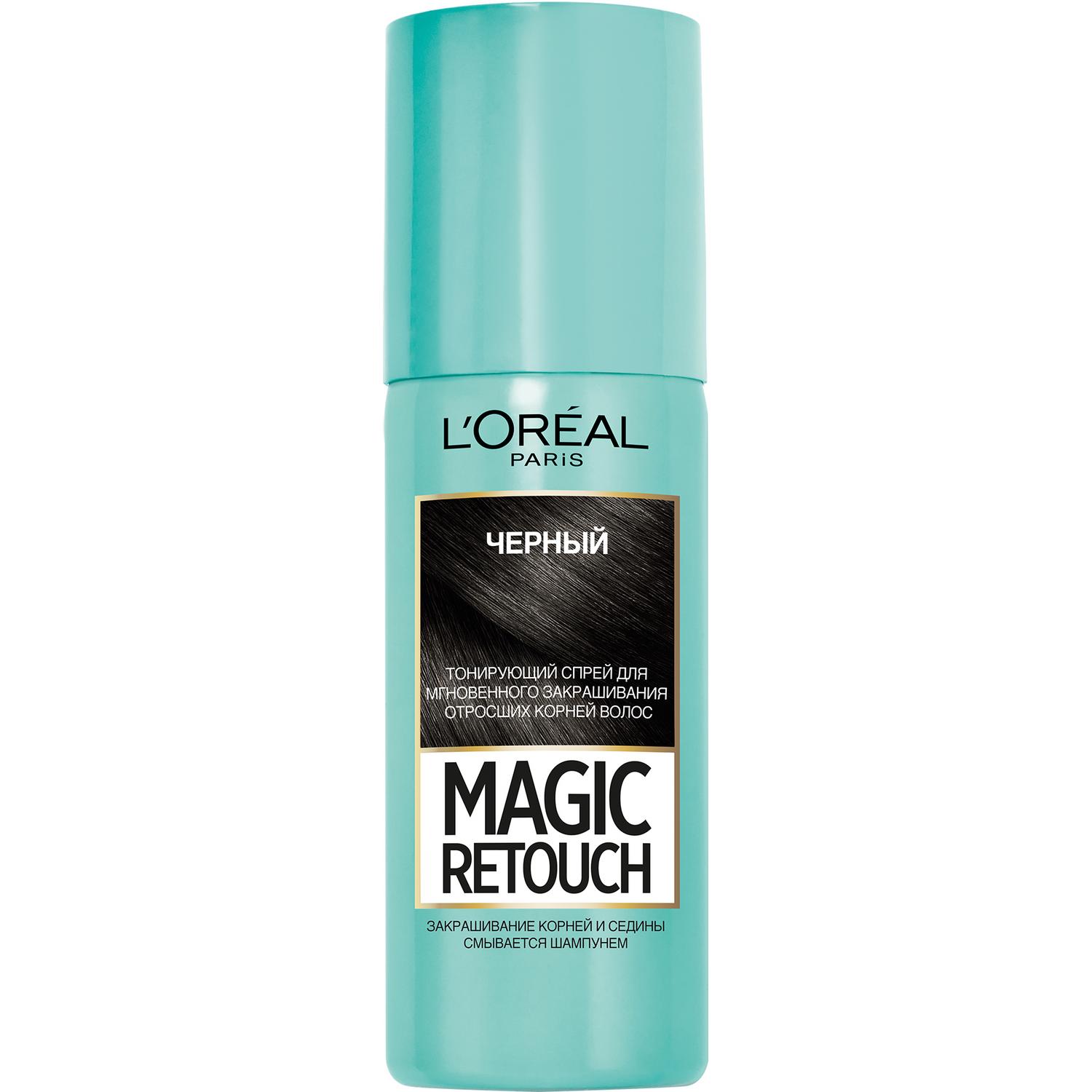 фото Тонирующий спрей для волос l'oreal paris magic retouch 1 черный l'oréal paris