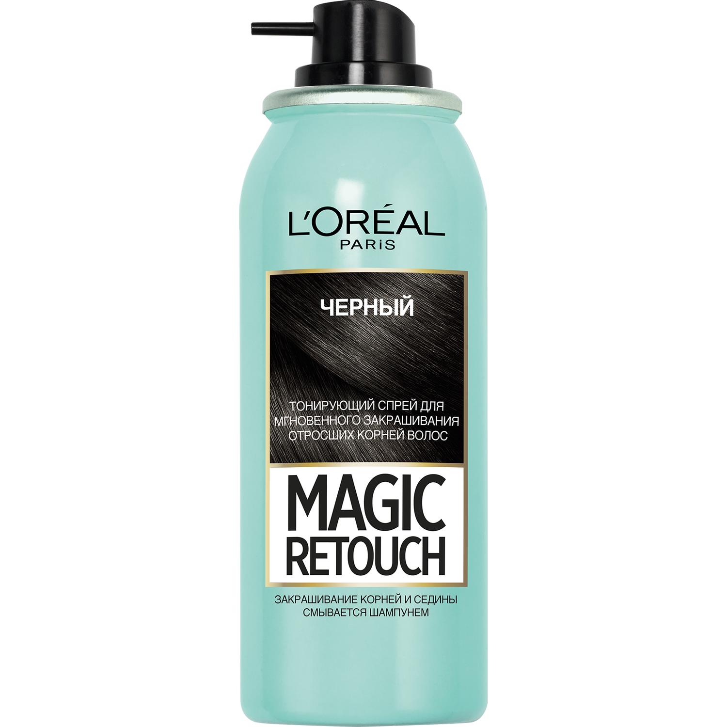 фото Тонирующий спрей для волос l'oreal paris magic retouch 1 черный l'oréal paris