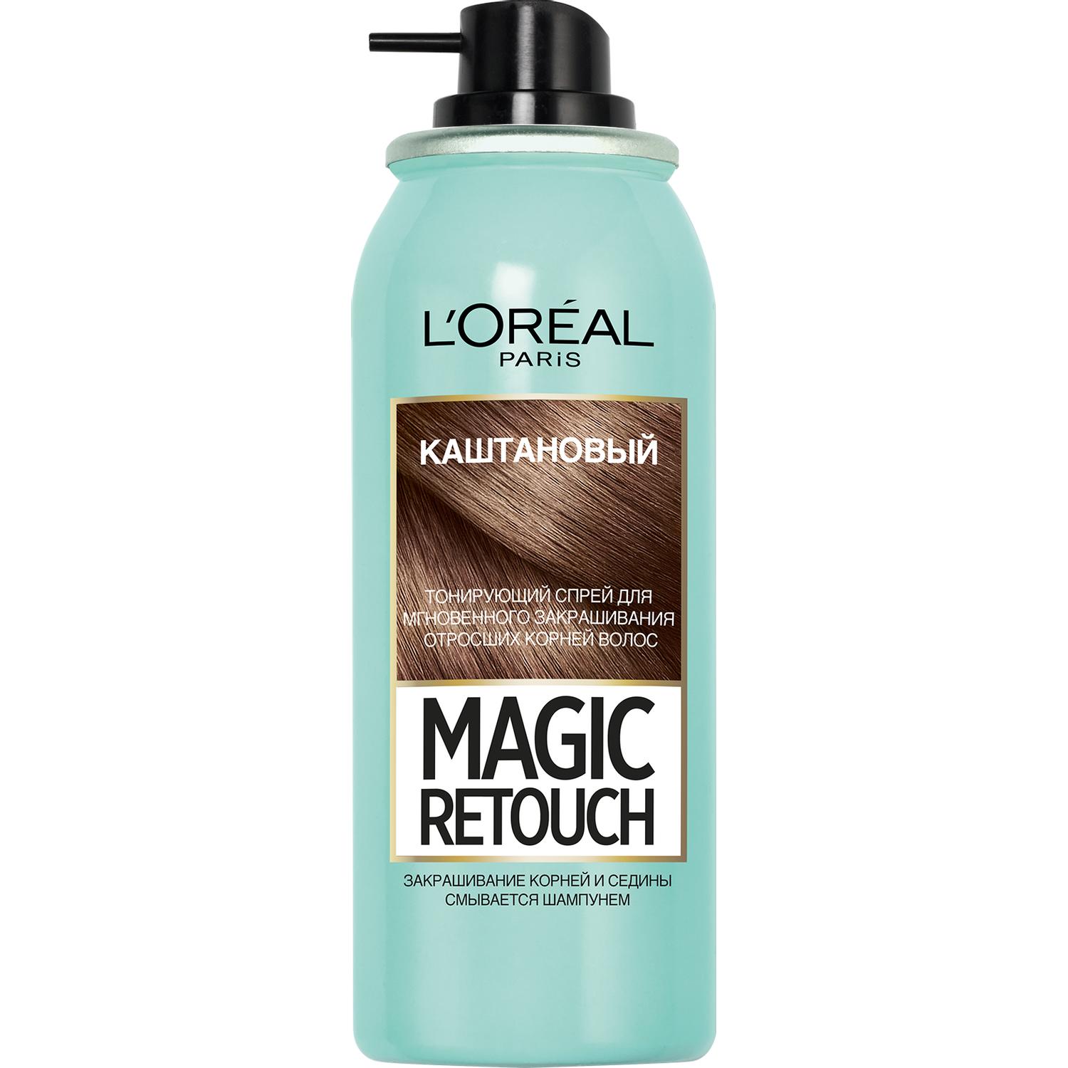 фото Тонирующий спрей для волос l'oreal paris magic retouch 3 каштановый l'oréal paris