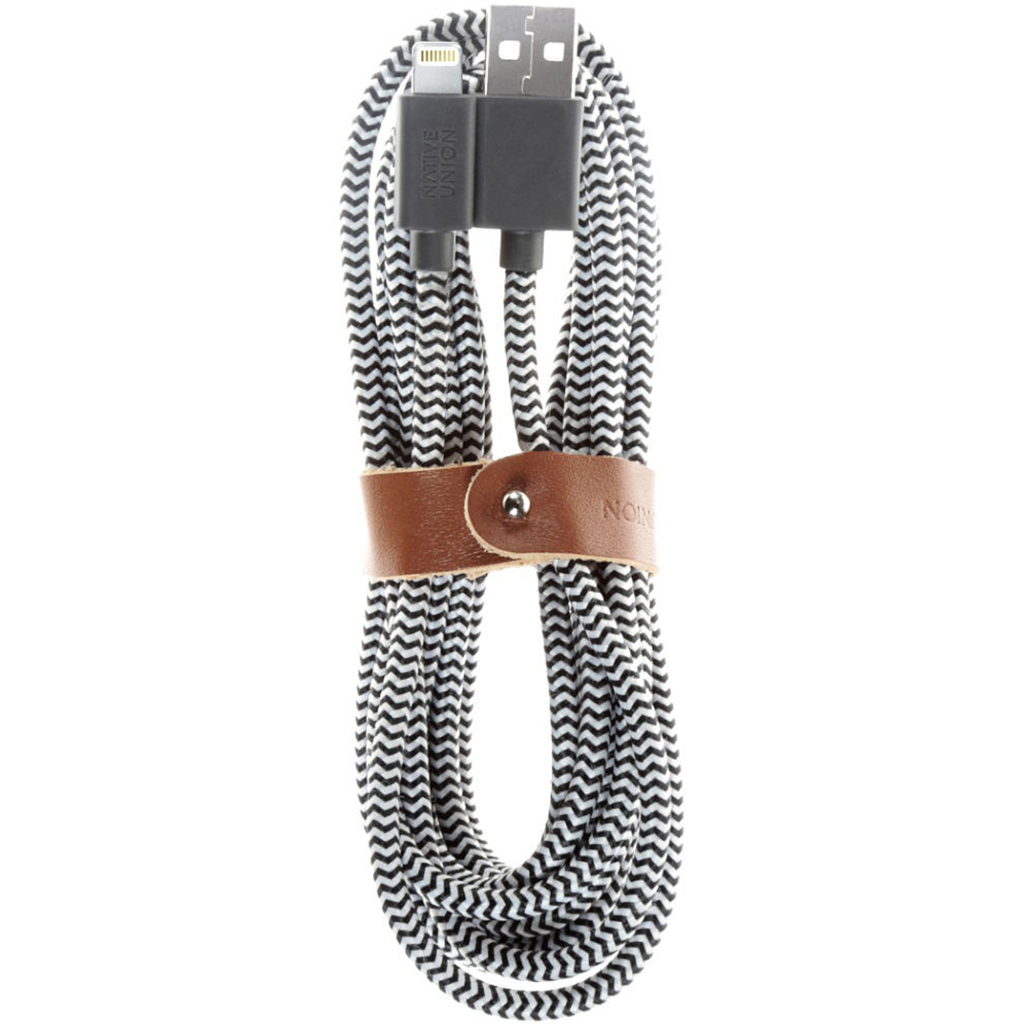 фото Кабель native union belt cable lightning taupe belt-l-zeb-3 зебра