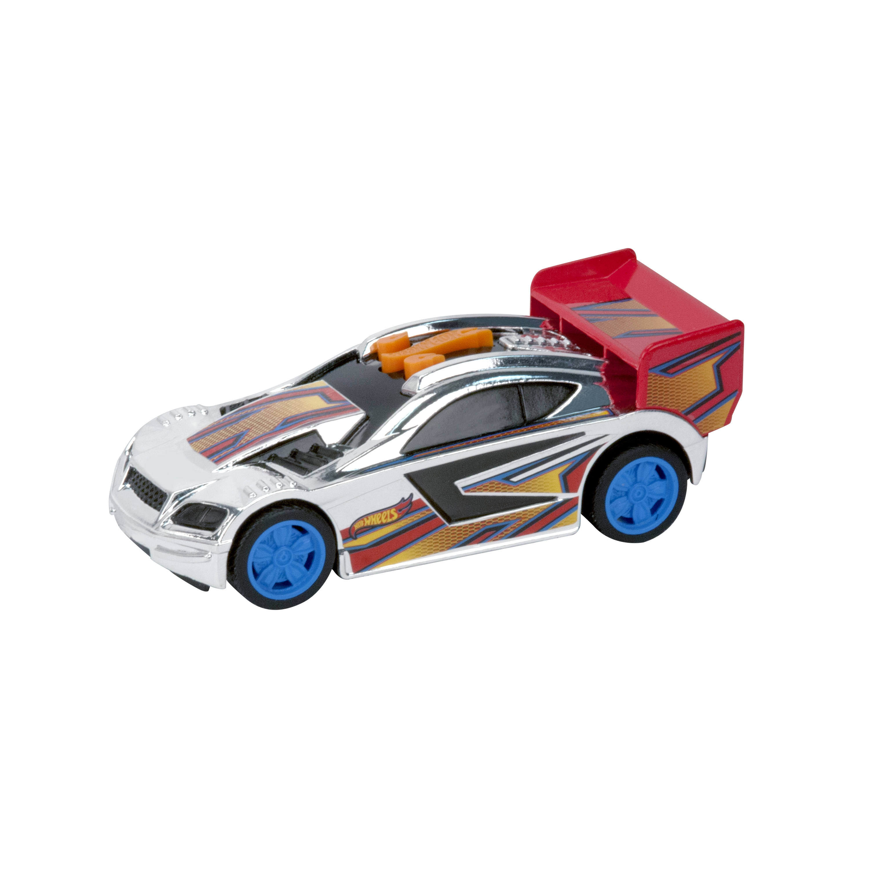 

Машинка Hot Wheels на батарейках свет+звук спойлер красный 13,5 см