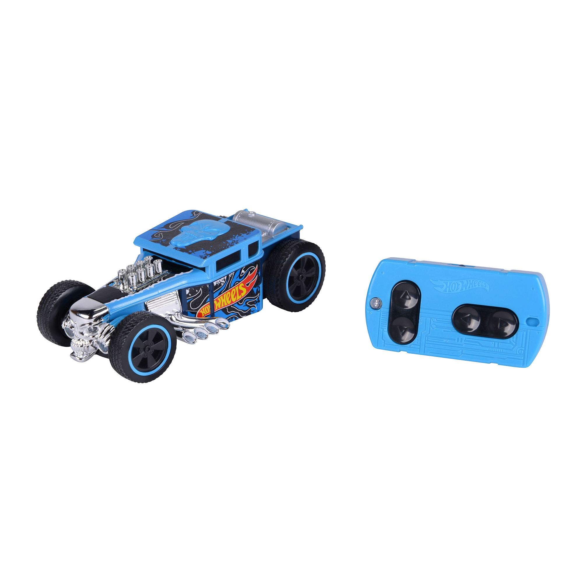 

Машинка Hot Wheels на батарейках. свет+звук на ИК управлавлении синяя 13,5 см