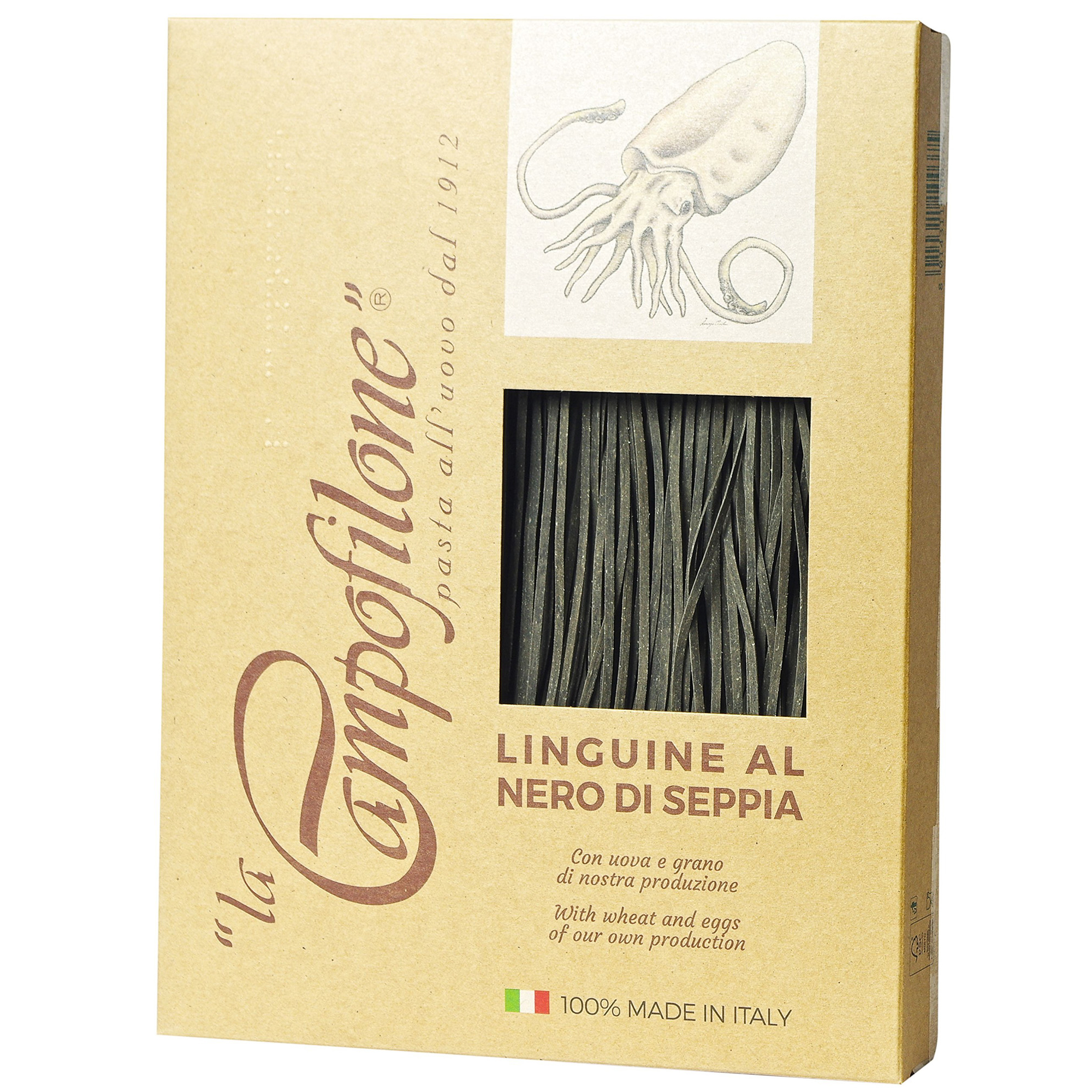 

Макаронные изделия La Campofilone Linguine Al Nero Di Seppia с чернилами каракатицы 250 г