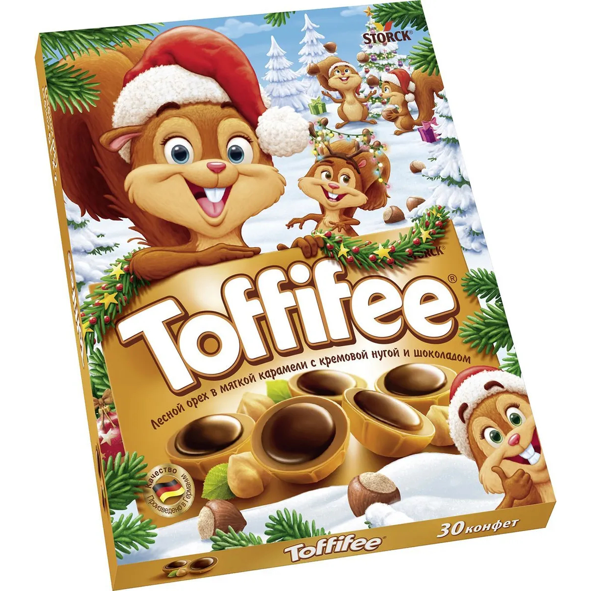 Конфеты Toffifee Санта/Белки, 250 г