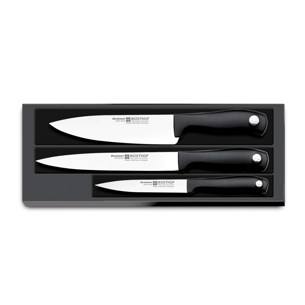 Набор ножей Wuesthof  Silverpoint 3 шт, цвет серебряный - фото 1