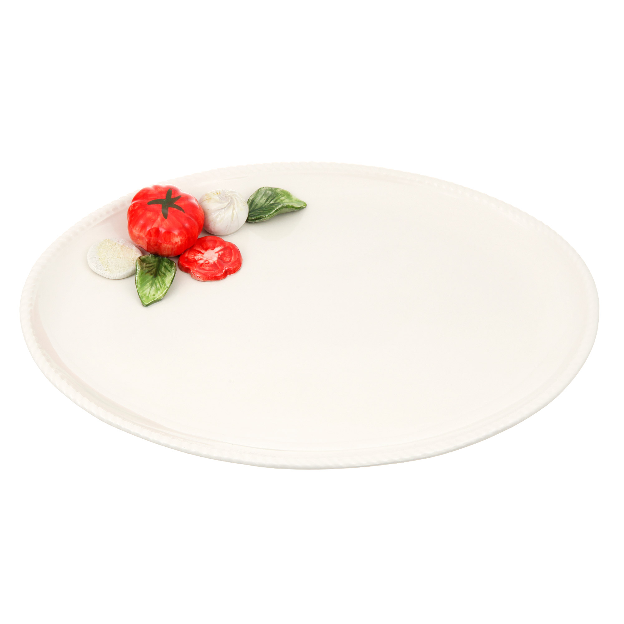 Блюдо сервировочное овальное Annaluma Mozzarella 38x28см