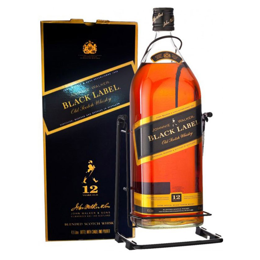 фото Виски johnnie walker black label 12 лет 3 л