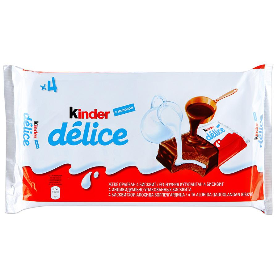 фото Пирожное kinder delice, (4х42г) 168 г ferrero