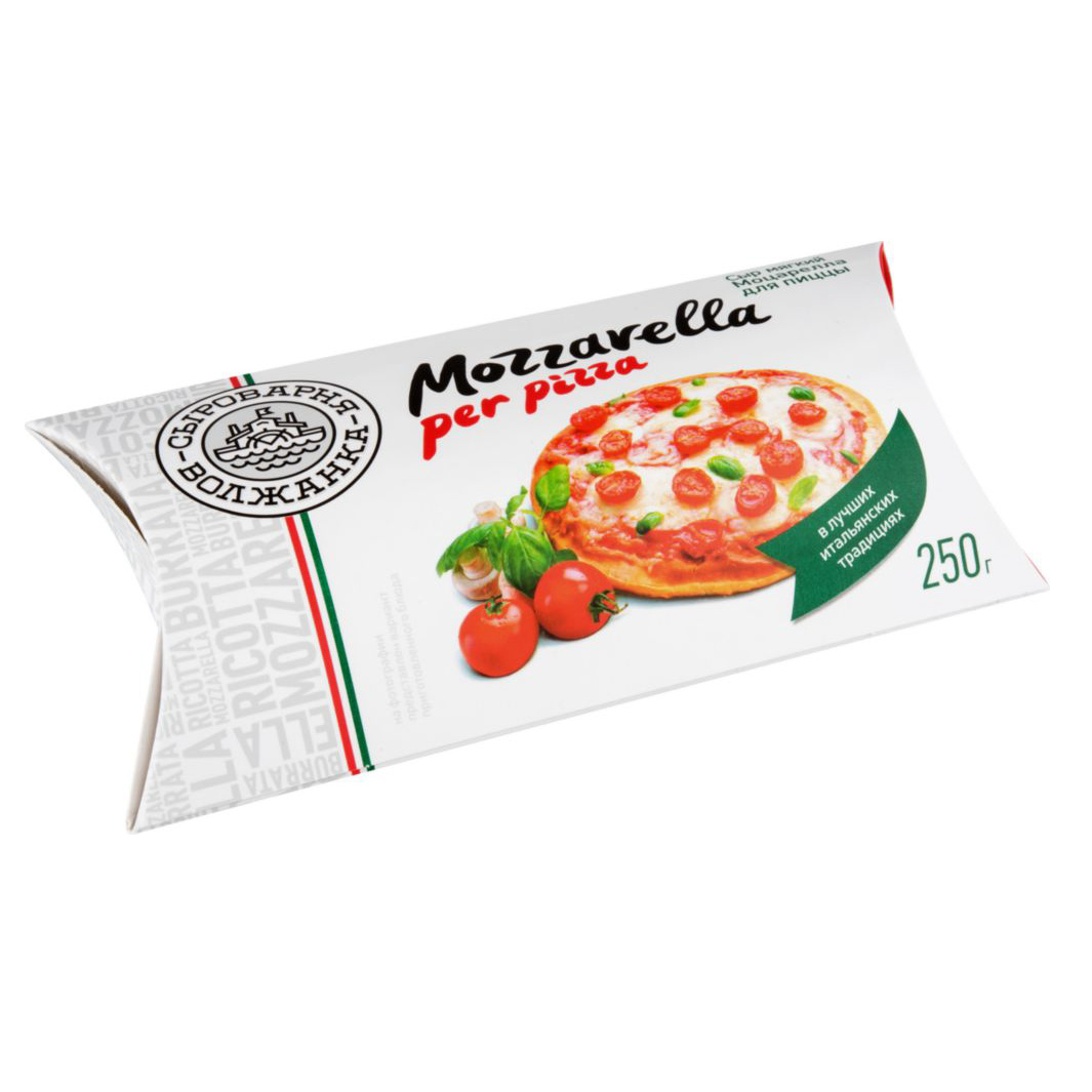 Сыр Сыроварня Волжанка Моцарелла для пиццы 45% 250г