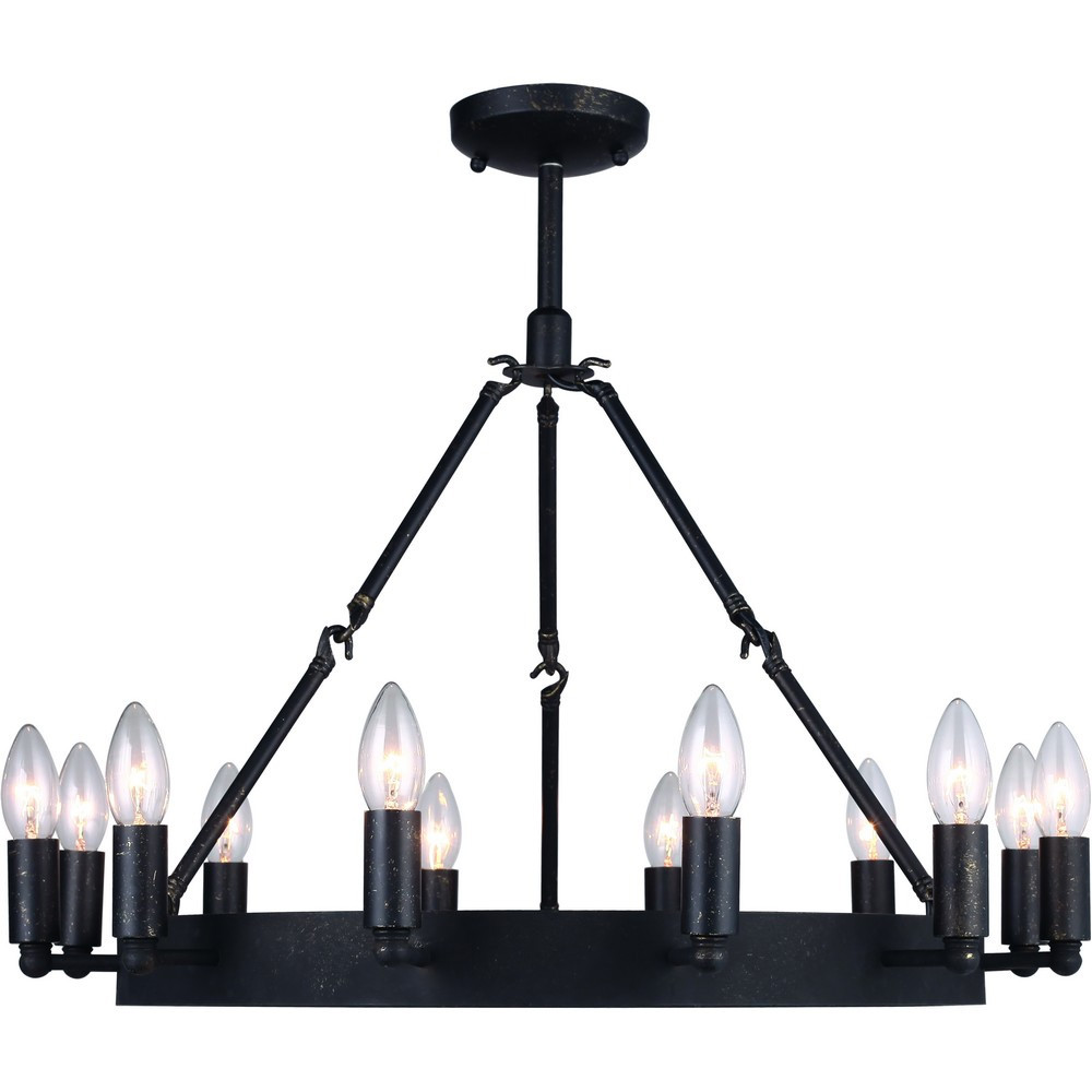 Светильник подвесной Divinare 8011/03 SP-12, цвет черный - фото 1