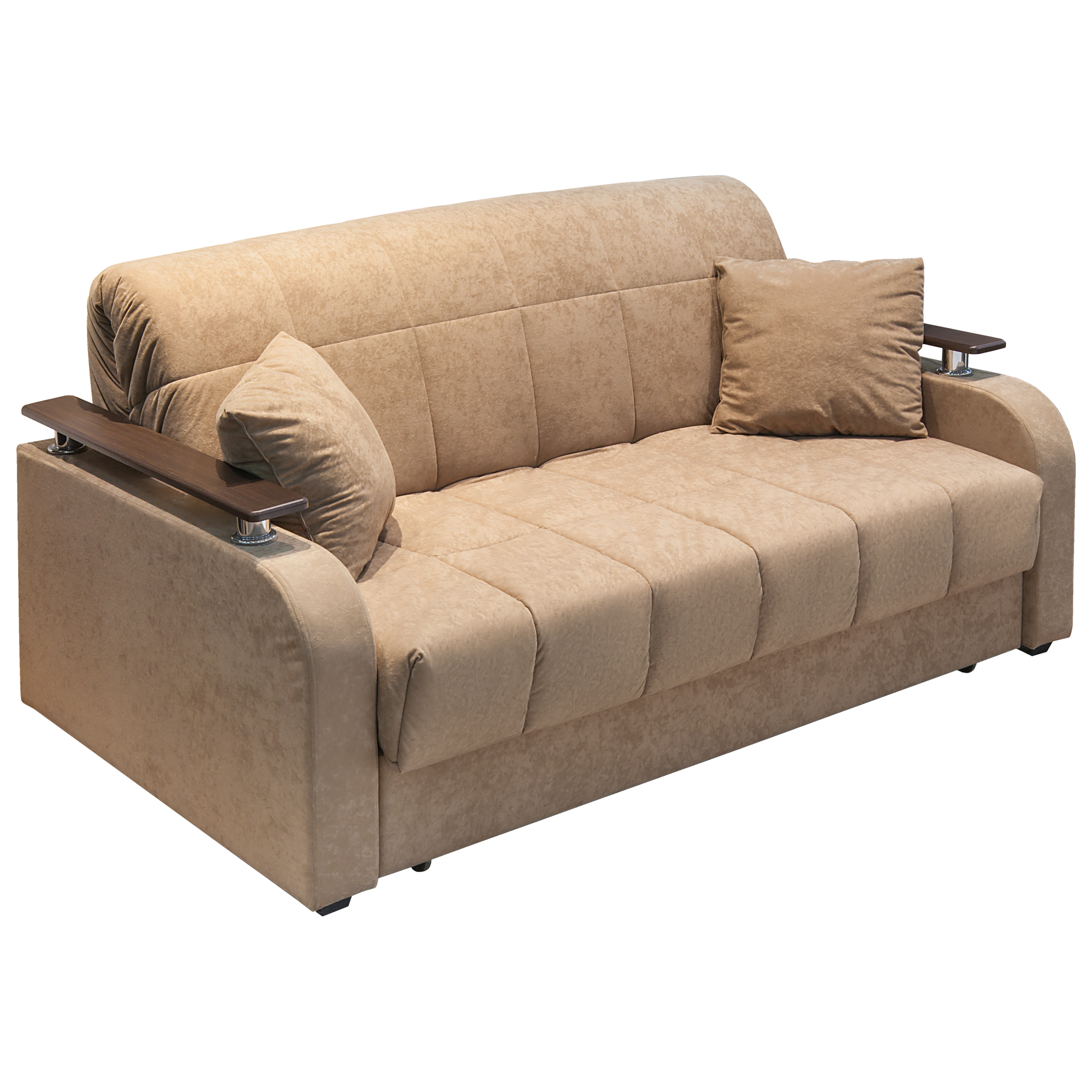 Диван-кровать Смк-мебель Неаполь 140, цвет коричневый, размер 167х101х93 см - фото 1